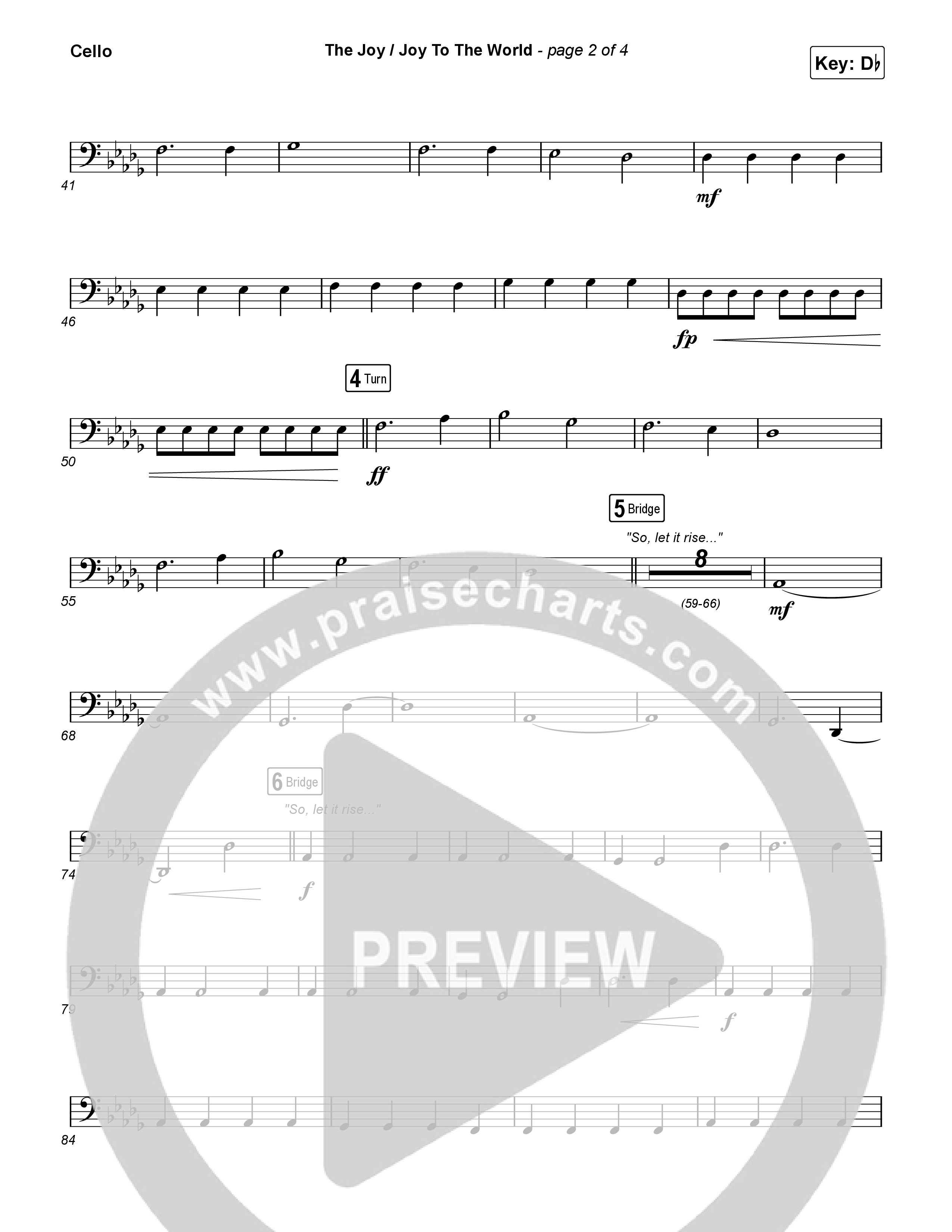 The Joy / Joy To The World Cello (The Belonging Co / David Dennis)