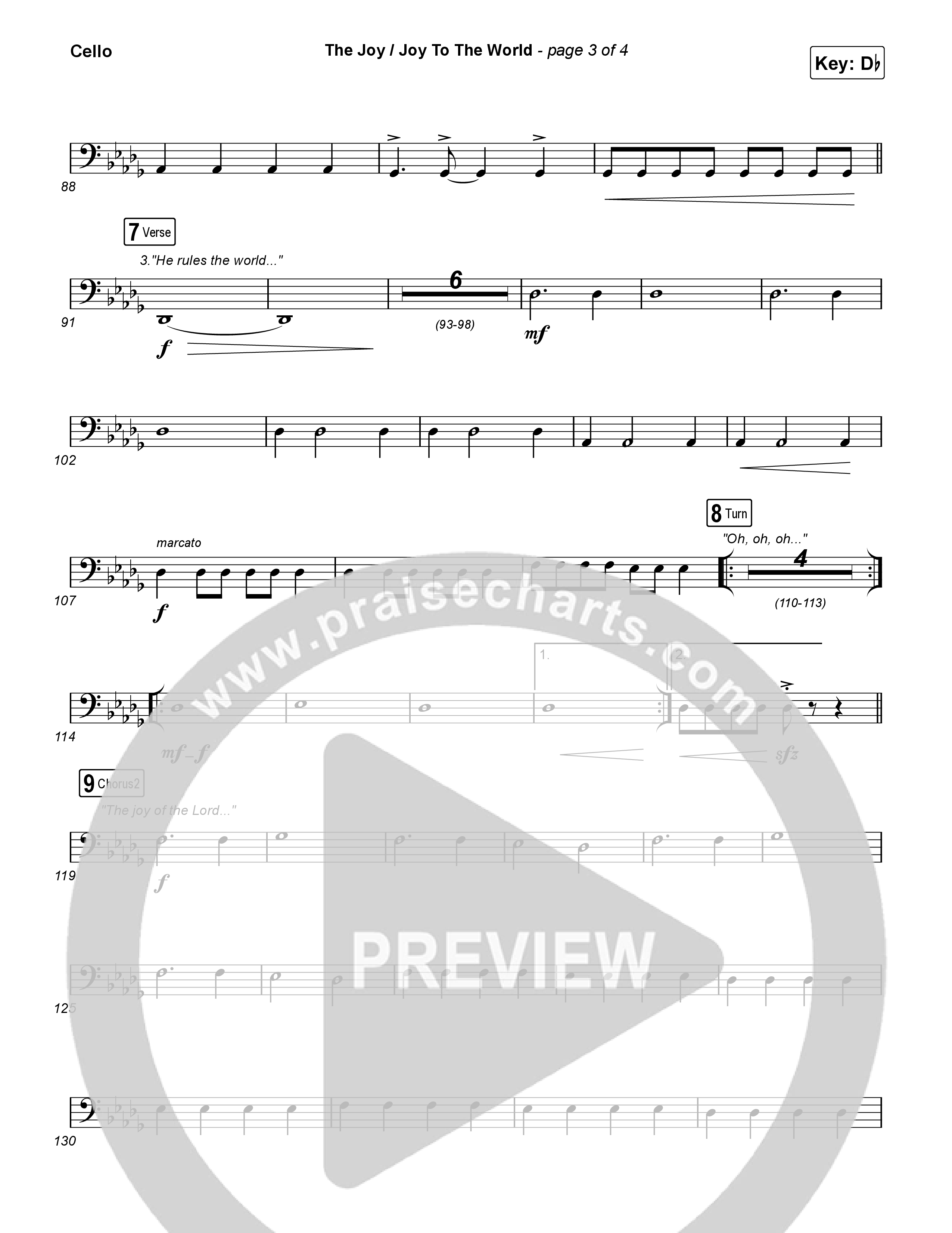 The Joy / Joy To The World Cello (The Belonging Co / David Dennis)