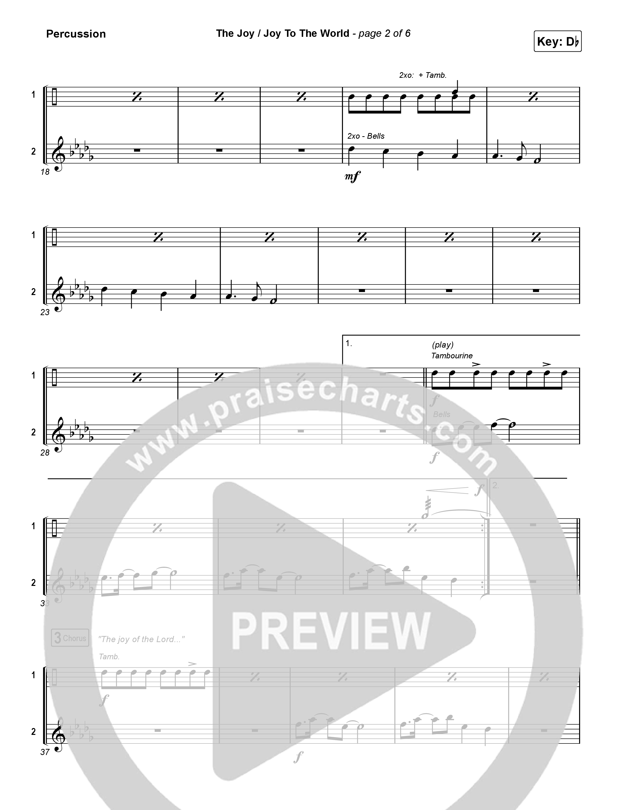 The Joy / Joy To The World Percussion (The Belonging Co / David Dennis)