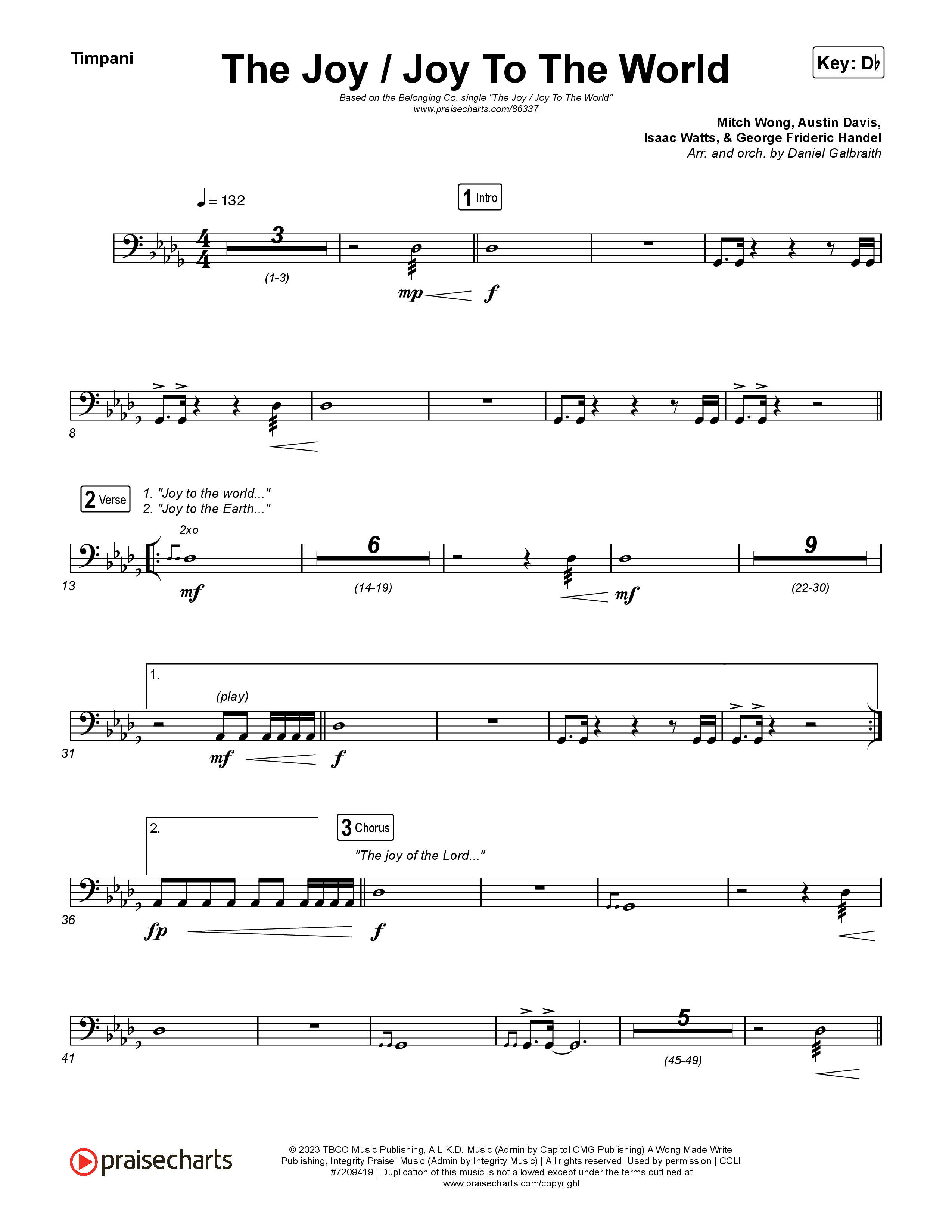 The Joy / Joy To The World Timpani (The Belonging Co / David Dennis)