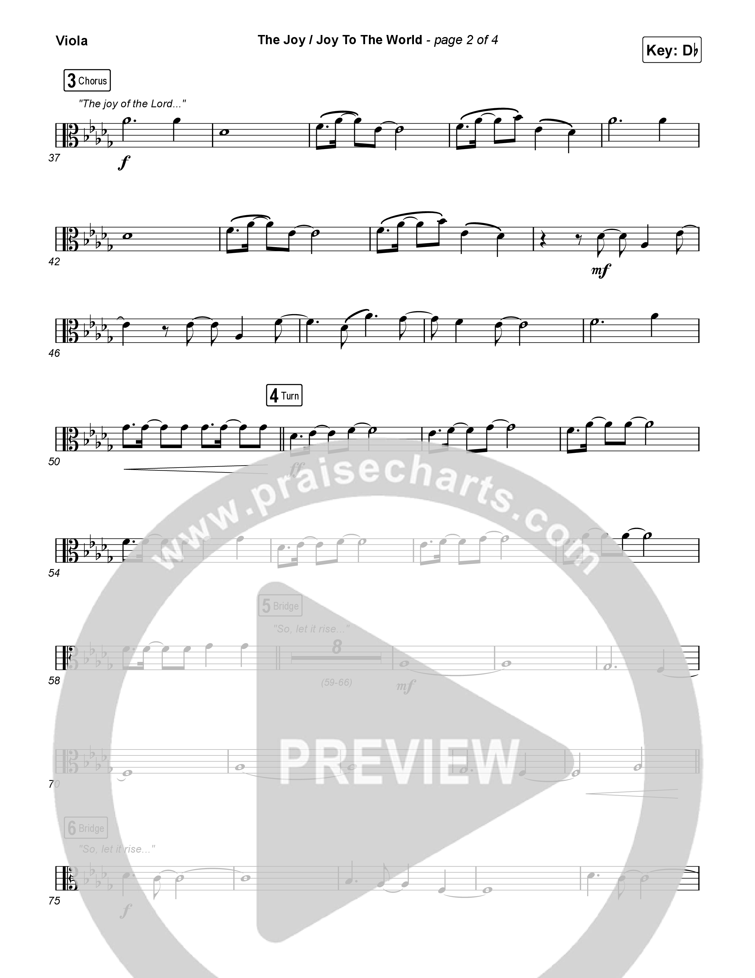 The Joy / Joy To The World Viola (The Belonging Co / David Dennis)