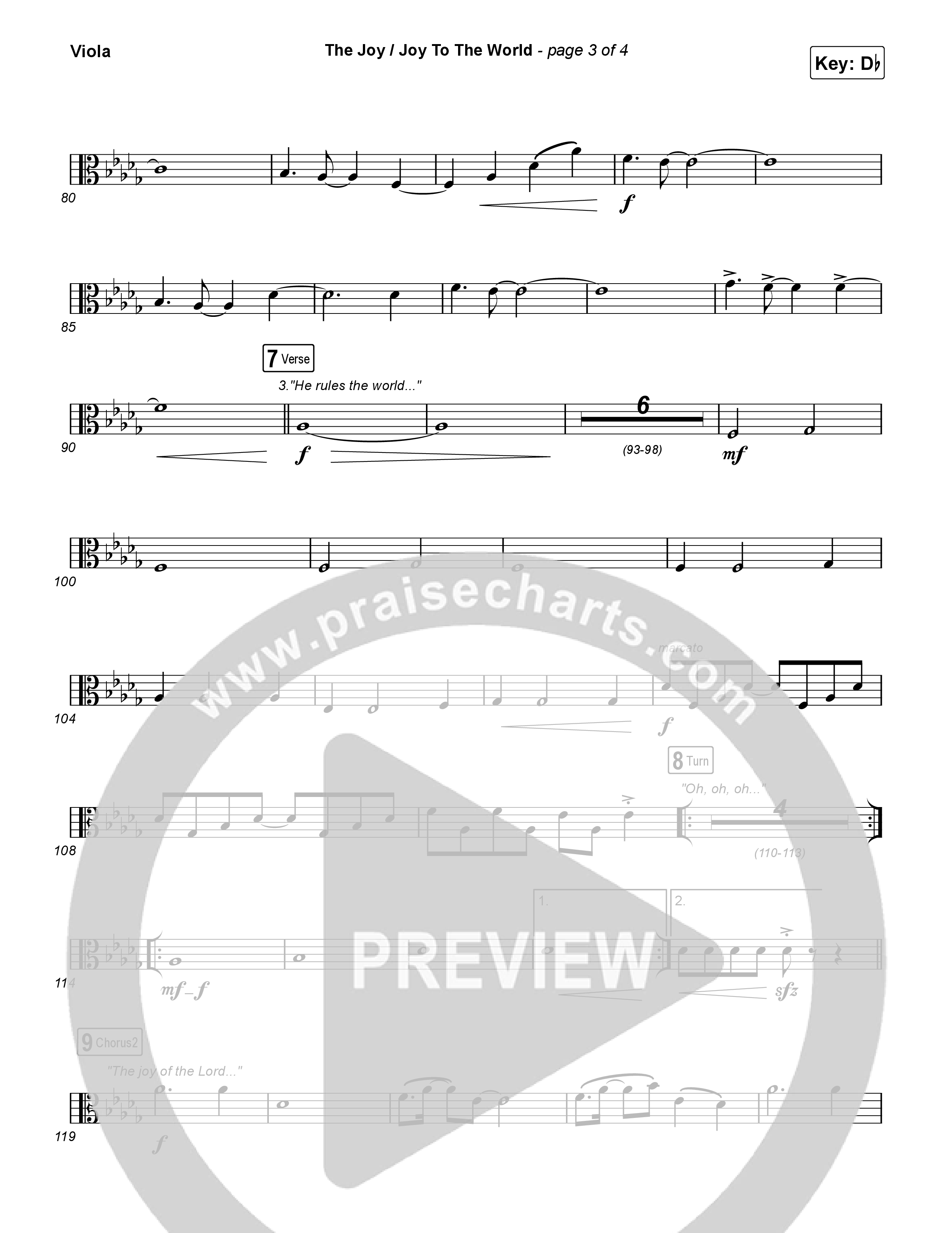 The Joy / Joy To The World Viola (The Belonging Co / David Dennis)