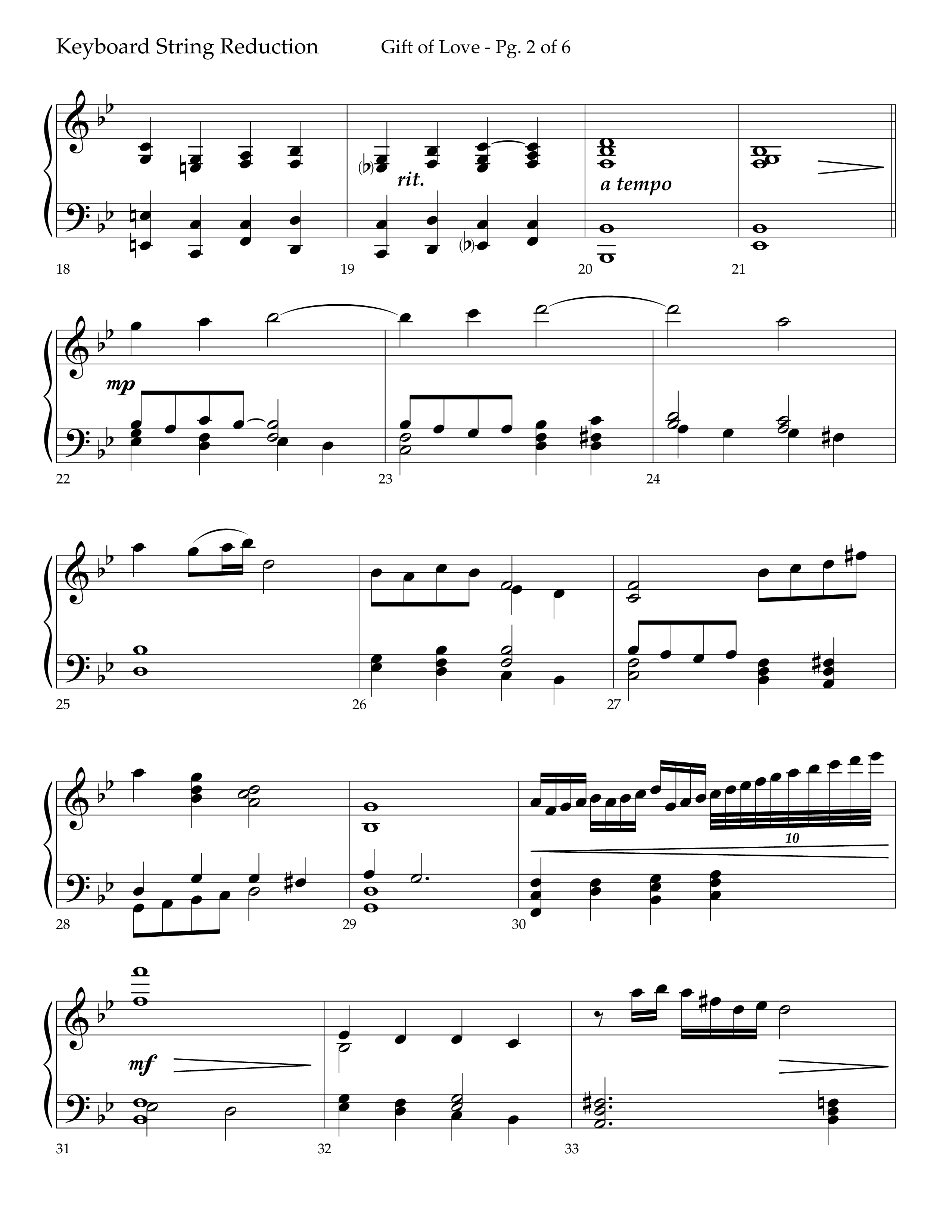 Gift Of Love (Choral Anthem SATB) String Reduction (Lifeway Choral / Arr. Bradley Knight)