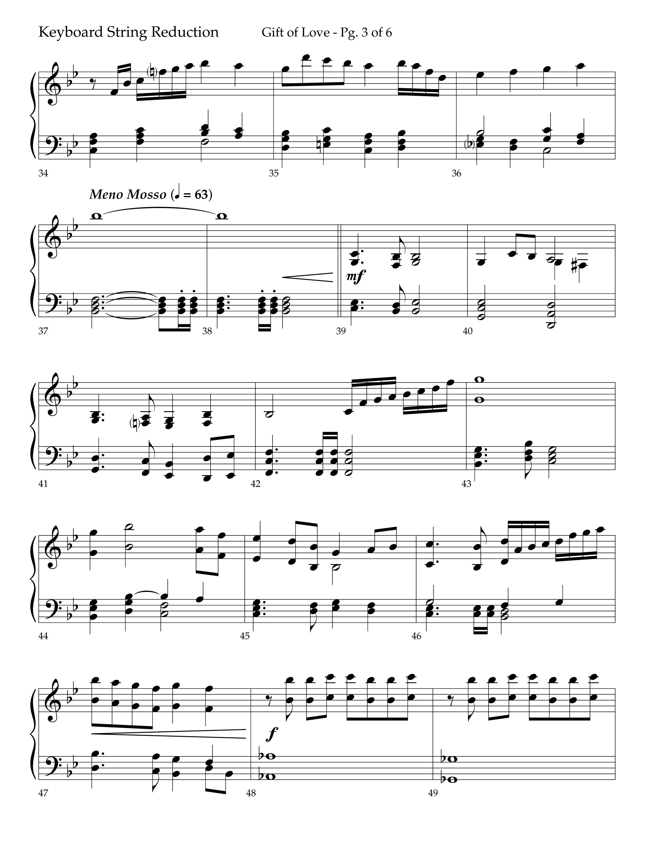 Gift Of Love (Choral Anthem SATB) String Reduction (Lifeway Choral / Arr. Bradley Knight)