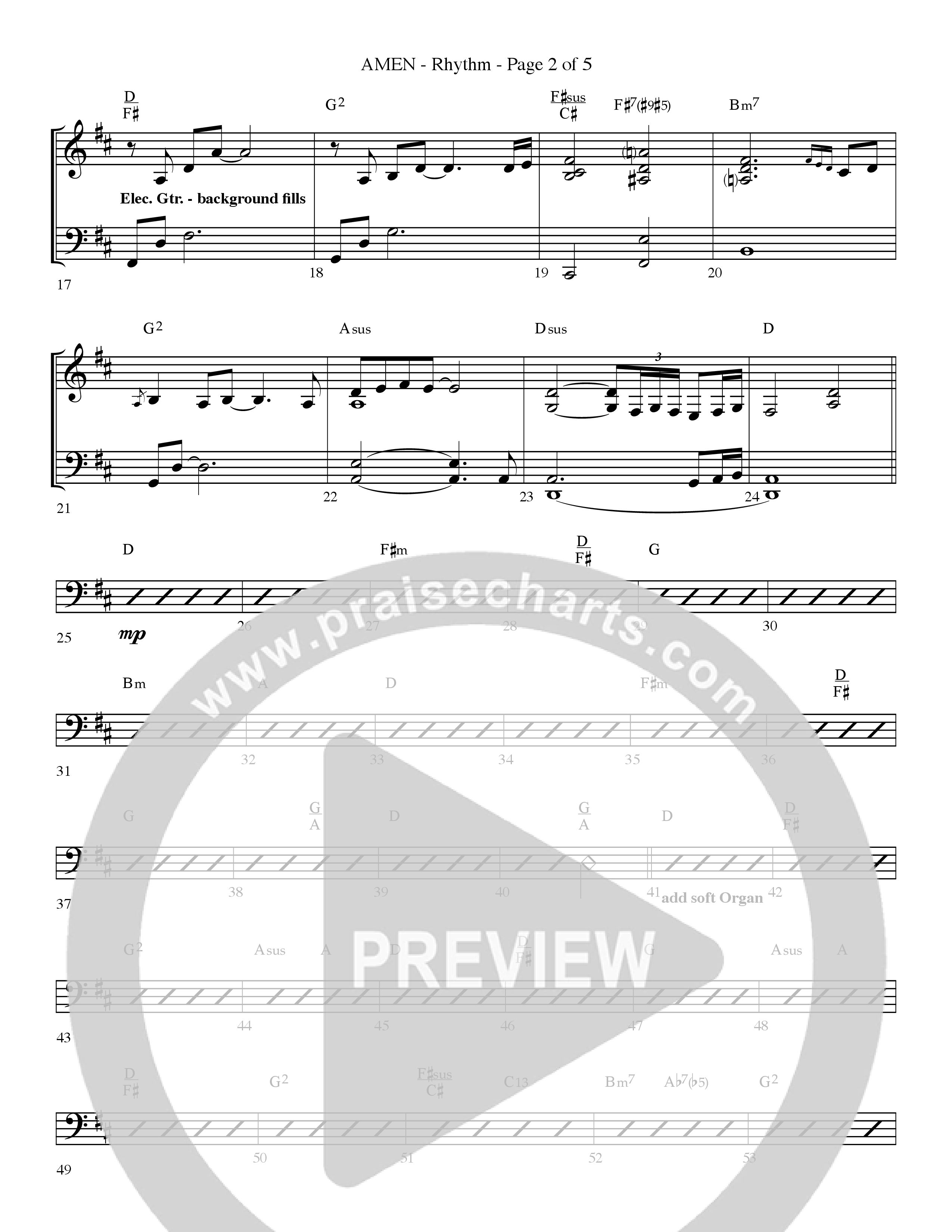 Amen (Choral Anthem SATB) Lead Melody & Rhythm (Lifeway Choral / Arr. Bradley Knight)