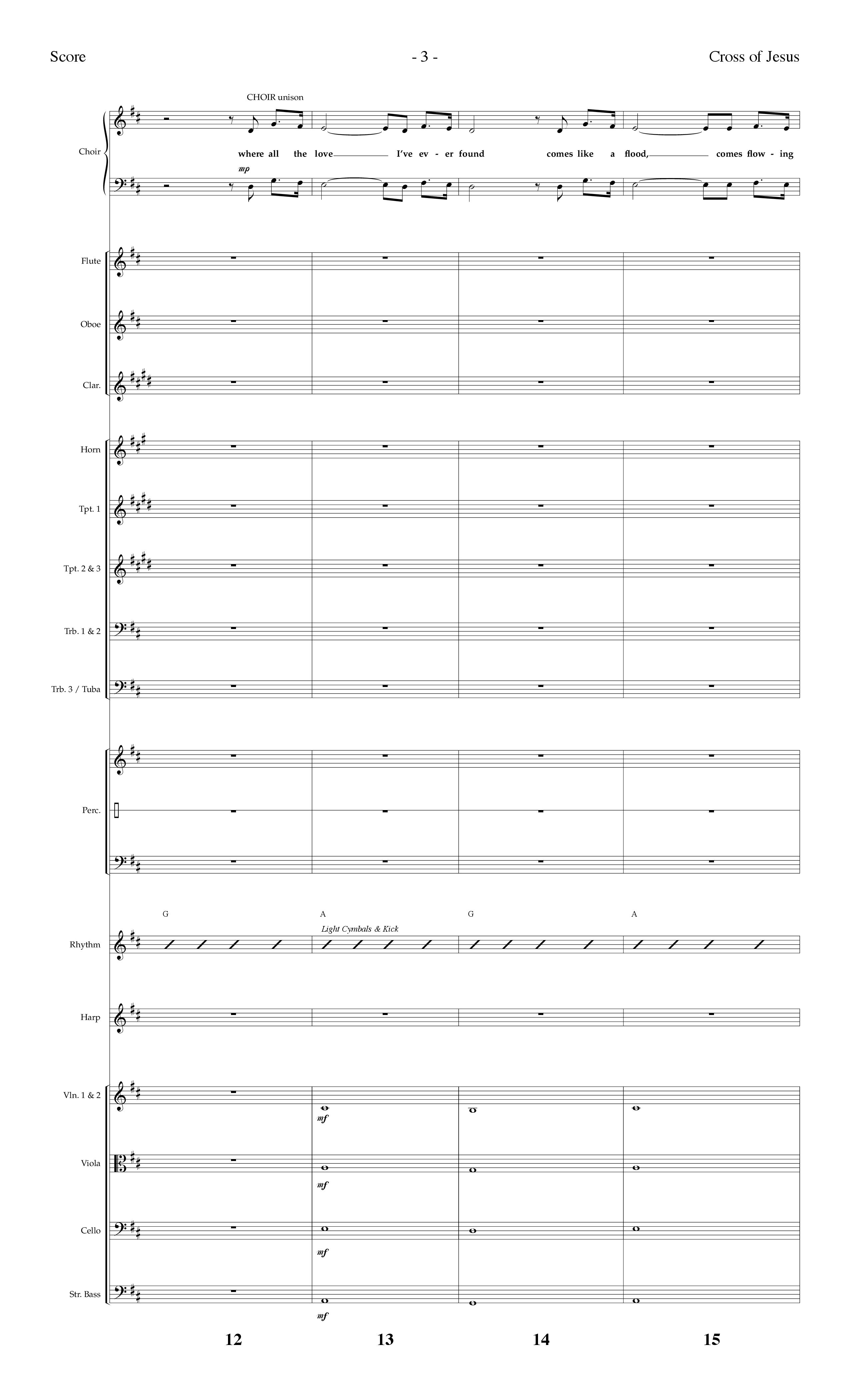 Cross Of Jesus Medley (Choral Anthem SATB) Orchestration (Lifeway Choral / Arr. Dennis Allen)