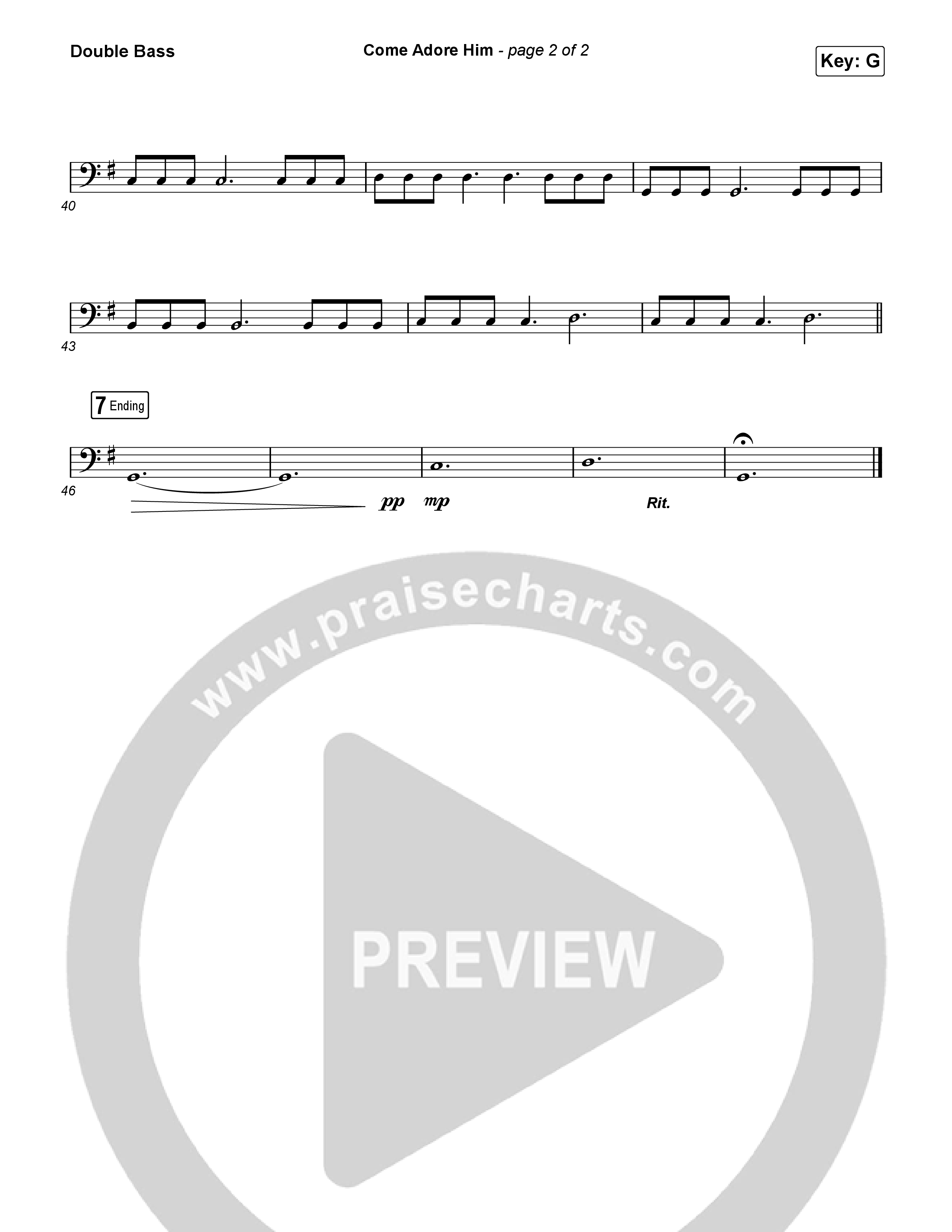 Come Adore Him Double Bass (Riley Clemmons)