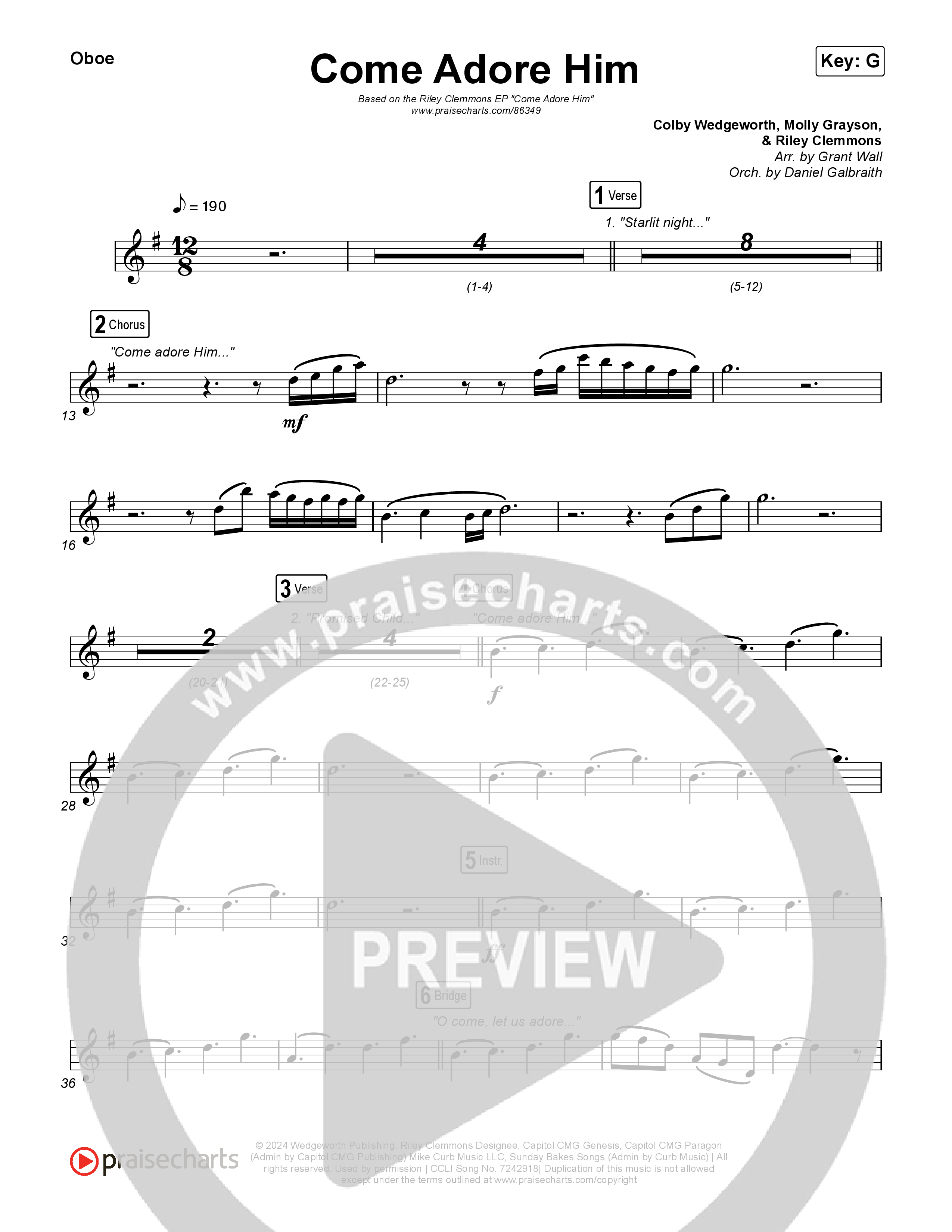 Come Adore Him Wind Pack (Riley Clemmons)