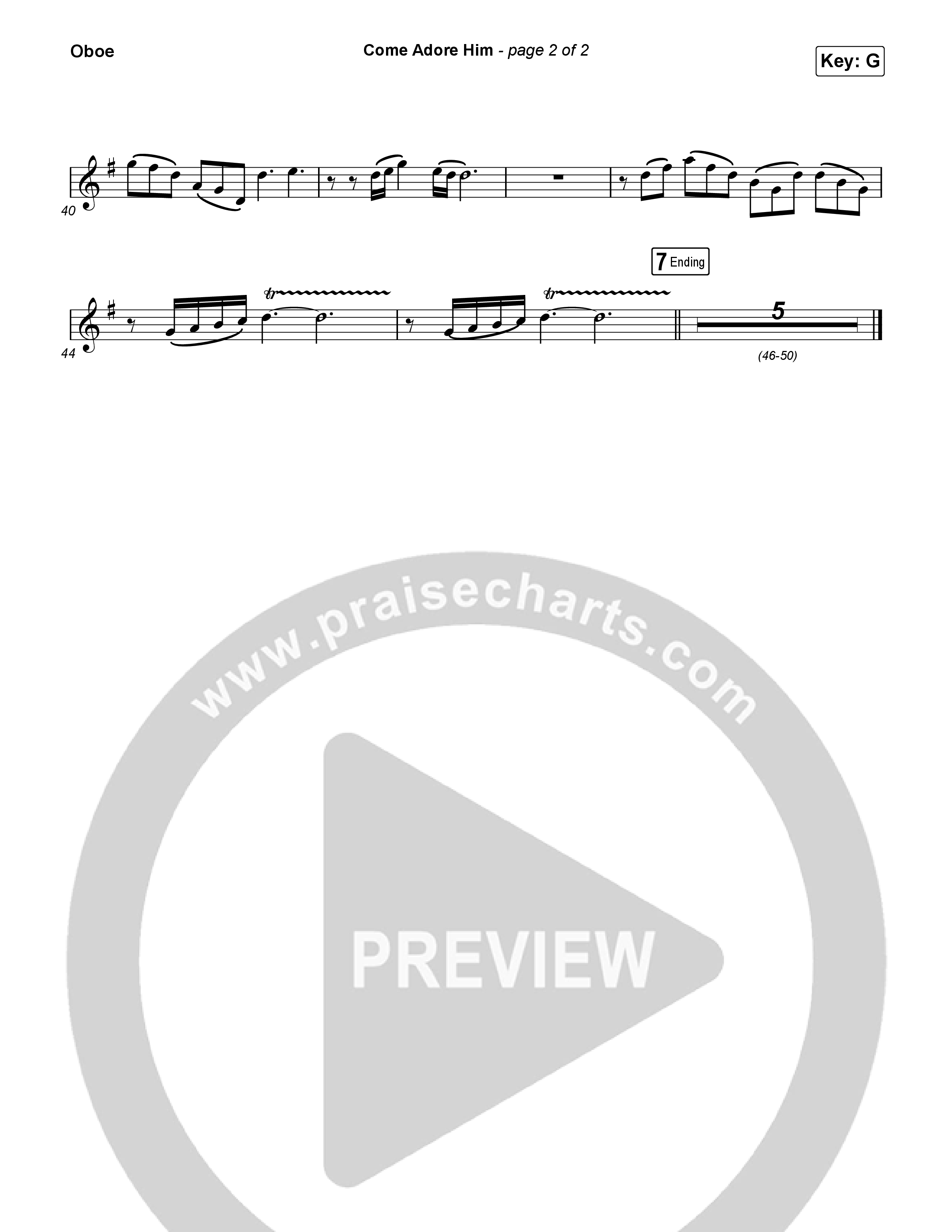 Come Adore Him Oboe (Riley Clemmons)