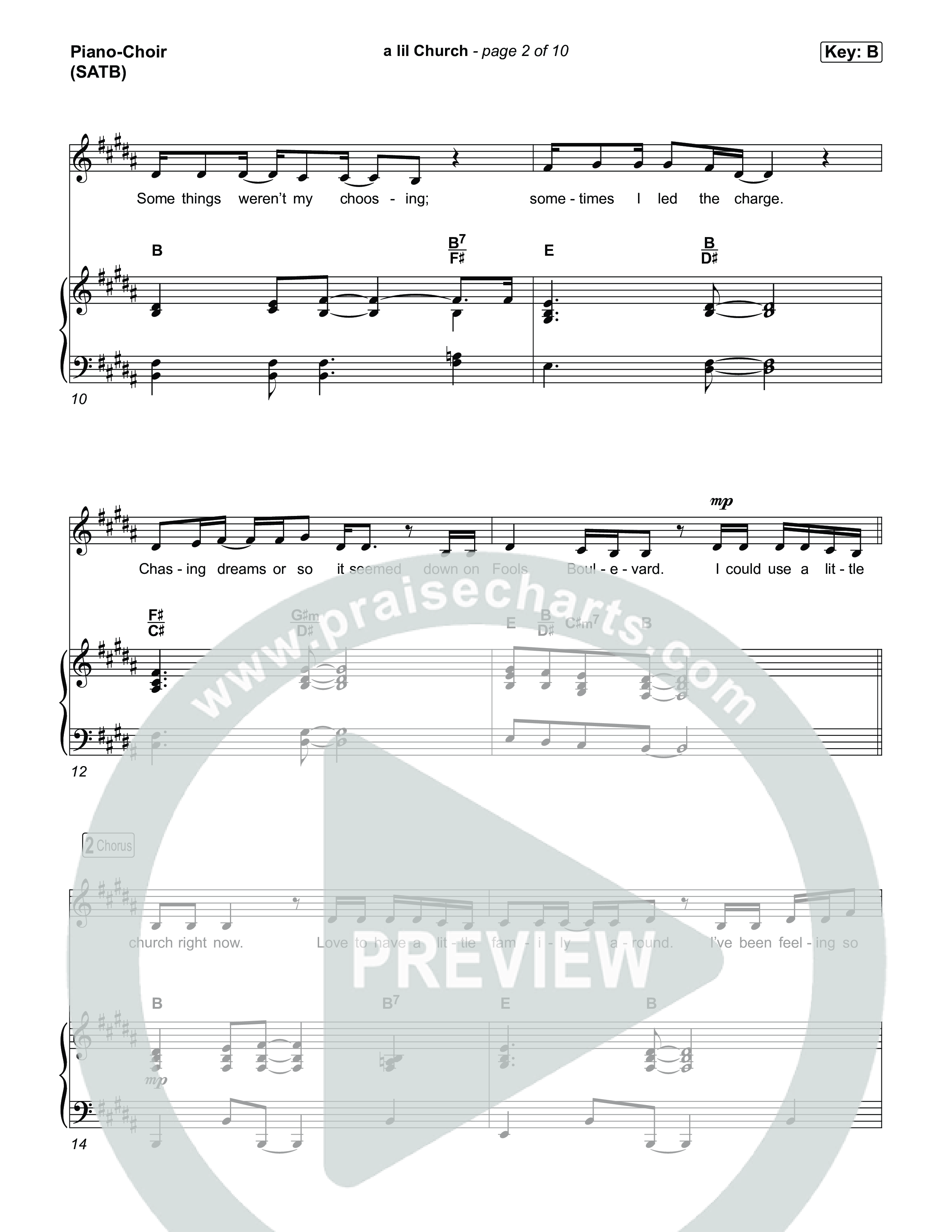 a lil church (nobody's too lost) Piano/Vocal Pack (TobyMac)