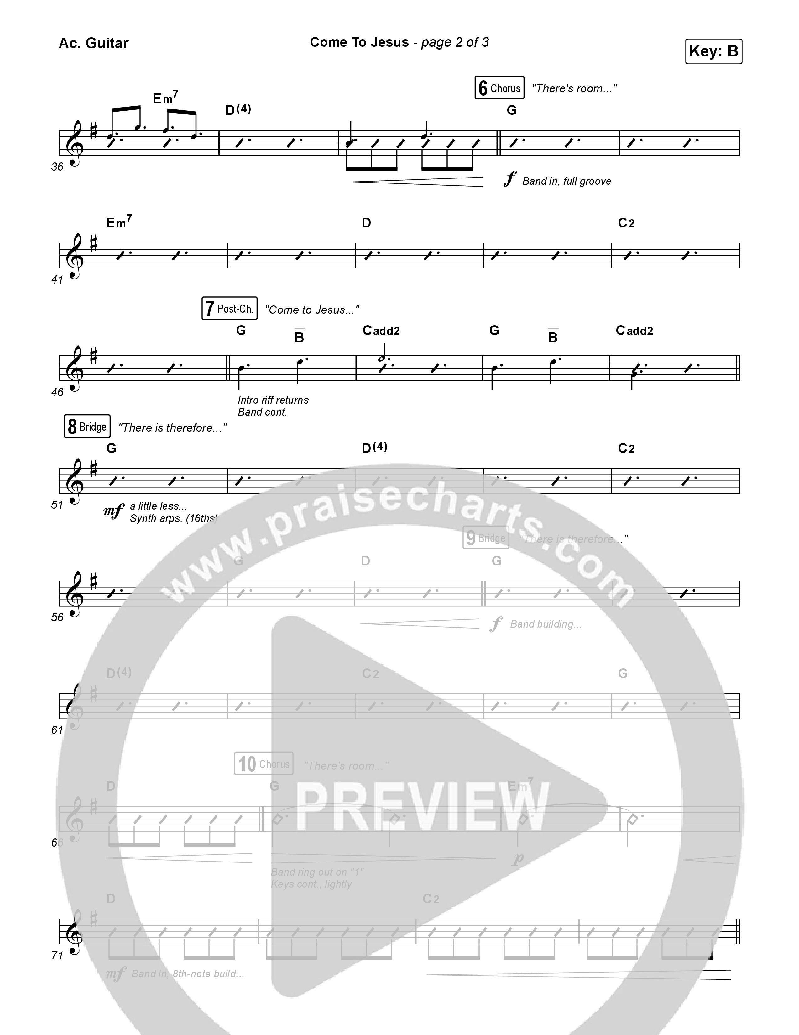 Come To Jesus Acoustic Guitar (Kristian Stanfill)