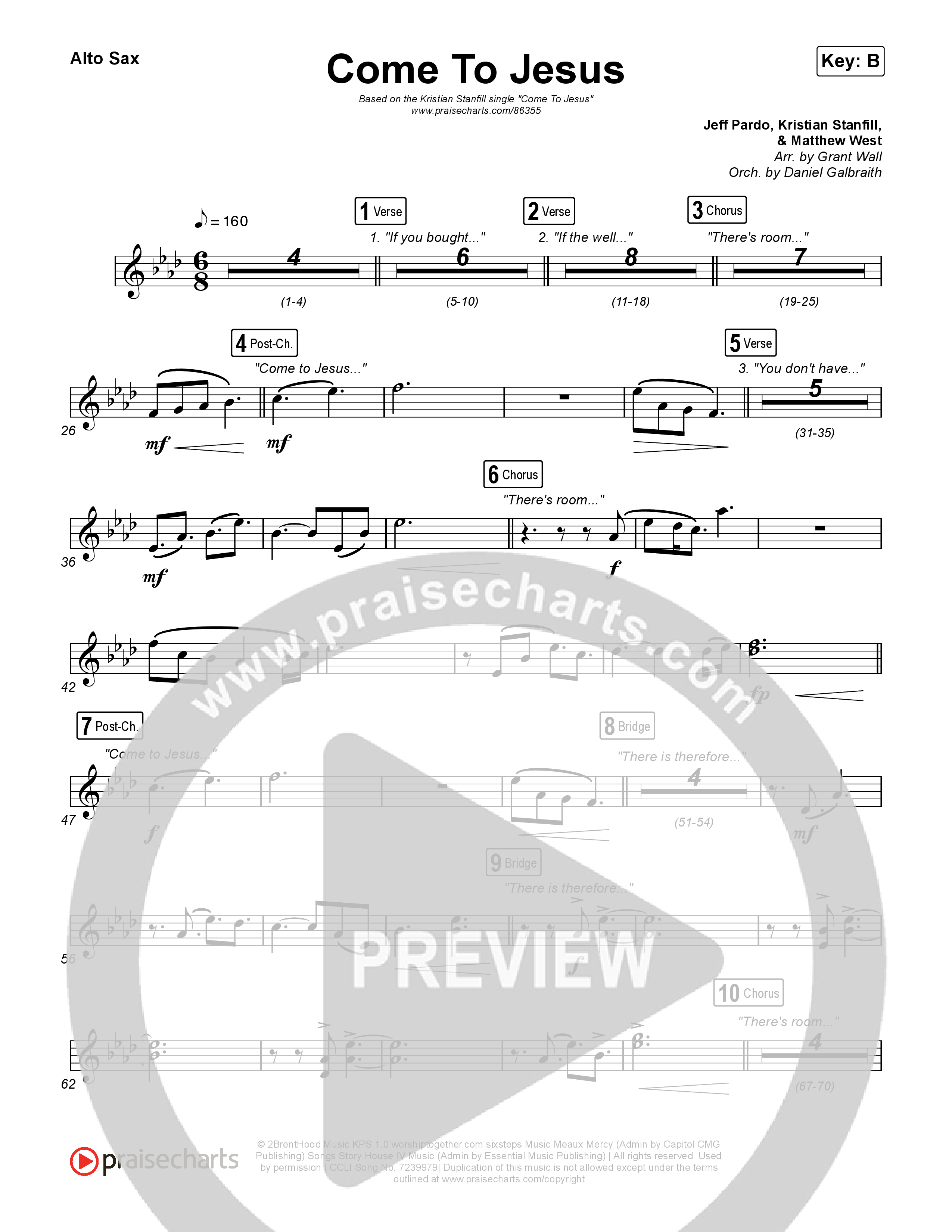 Come To Jesus Sax Pack (Kristian Stanfill)