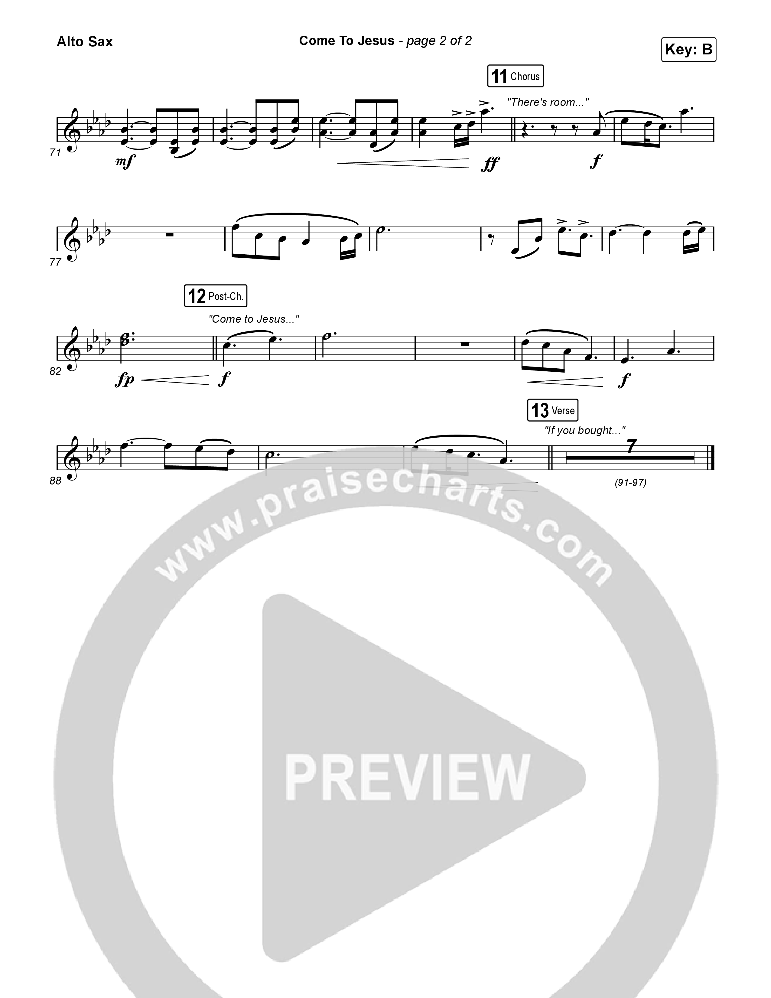 Come To Jesus Sax Pack (Kristian Stanfill)