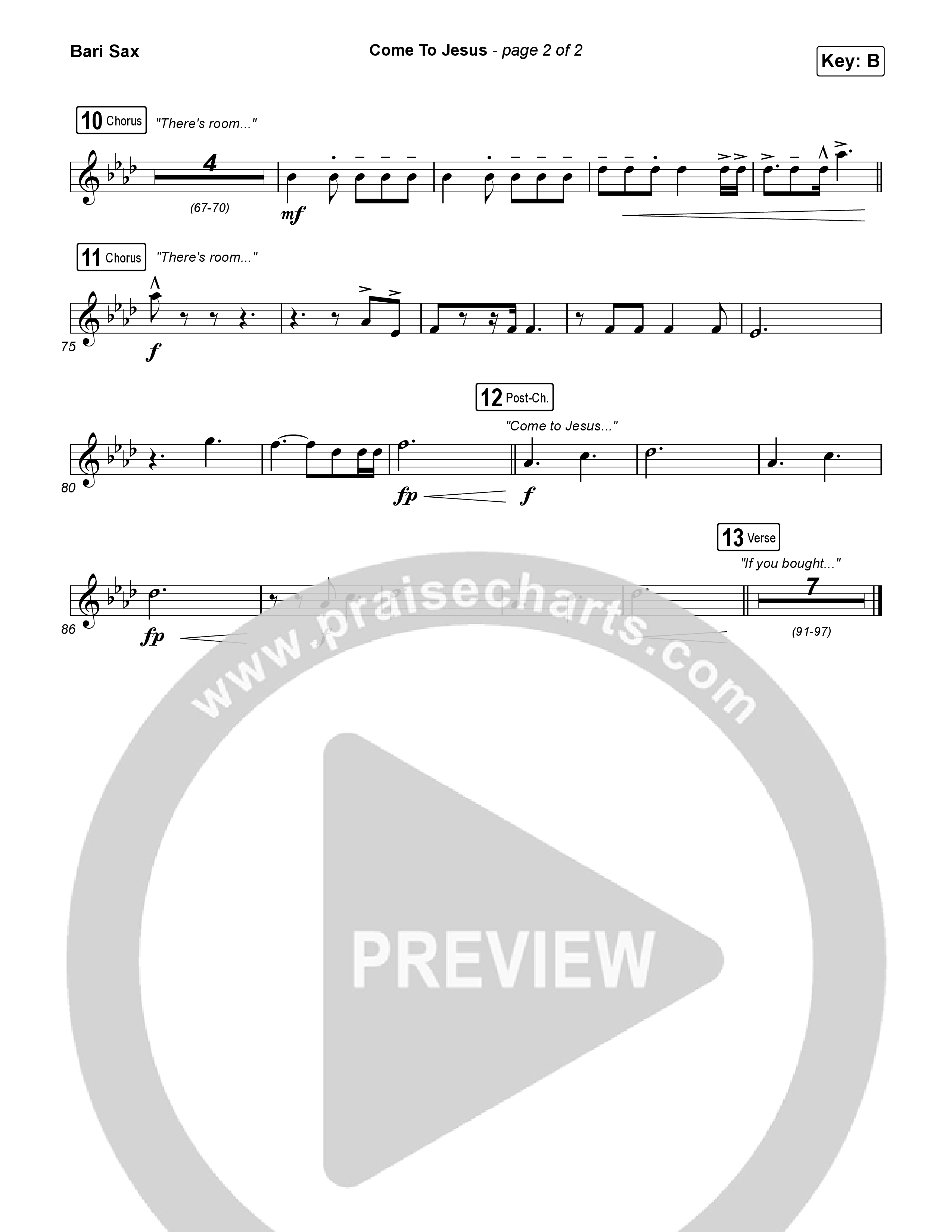 Come To Jesus Bari Sax (Kristian Stanfill)