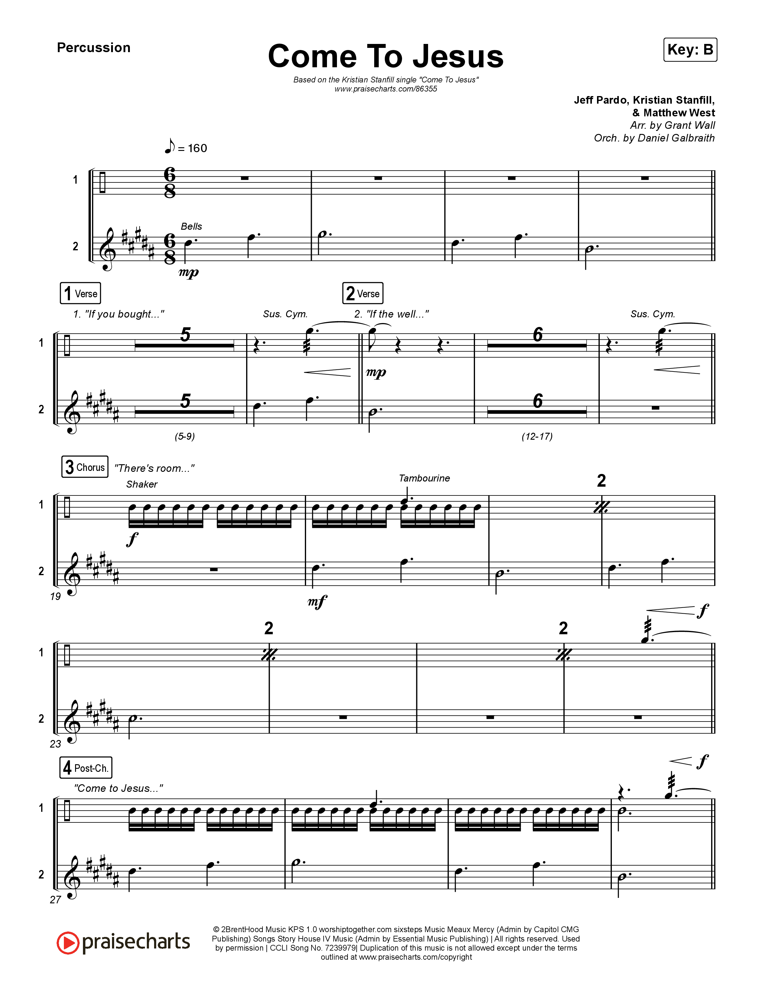 Come To Jesus Percussion (Kristian Stanfill)