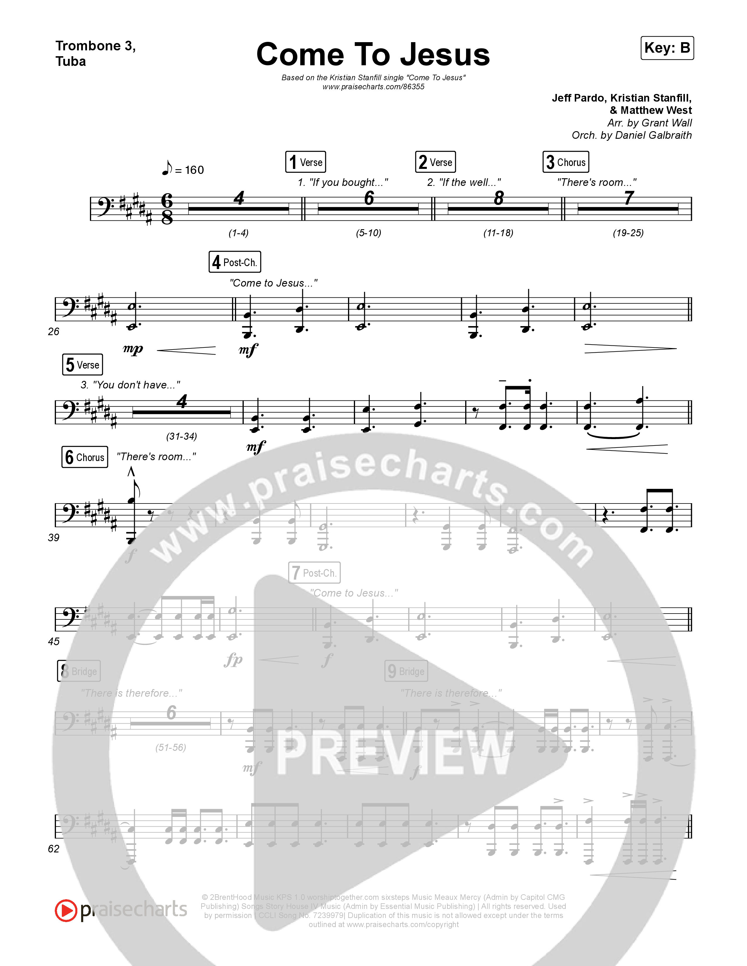 Come To Jesus Trombone 3/Tuba (Kristian Stanfill)