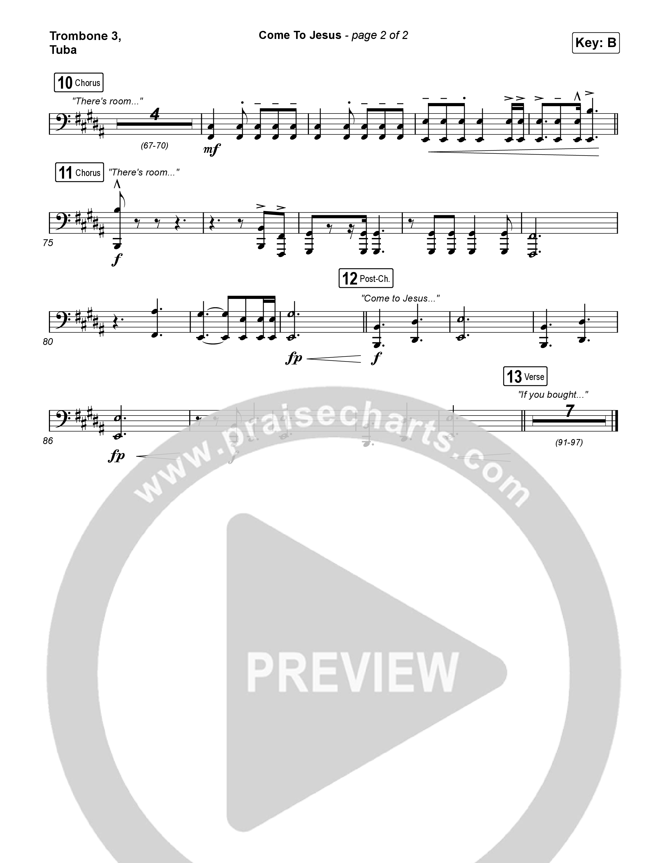 Come To Jesus Trombone 3/Tuba (Kristian Stanfill)