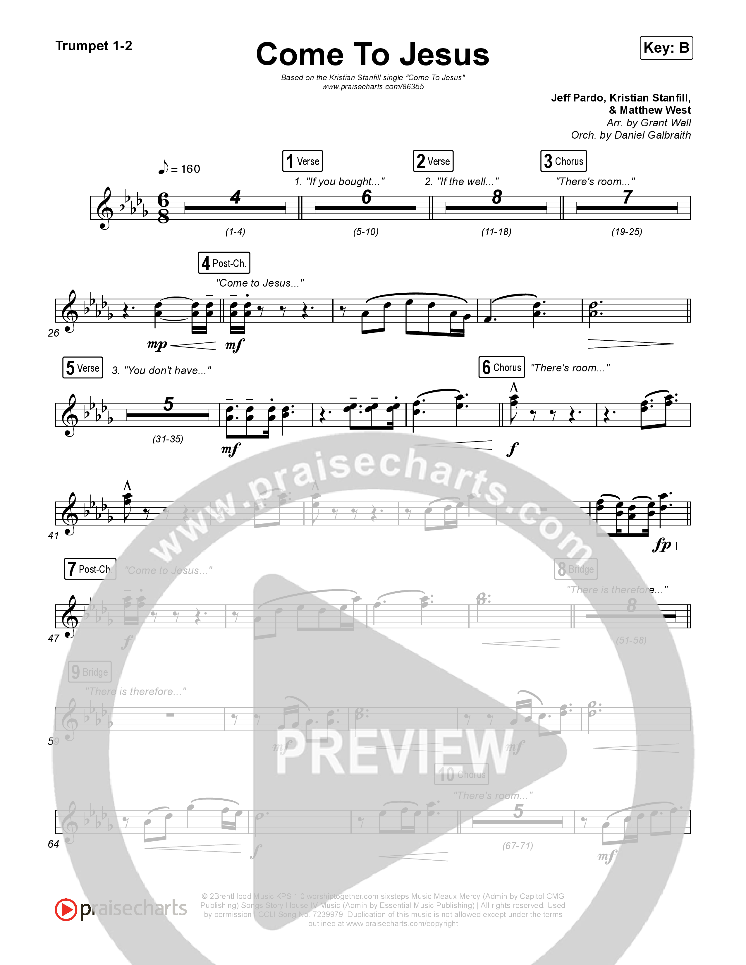 Come To Jesus Trumpet 1,2 (Kristian Stanfill)