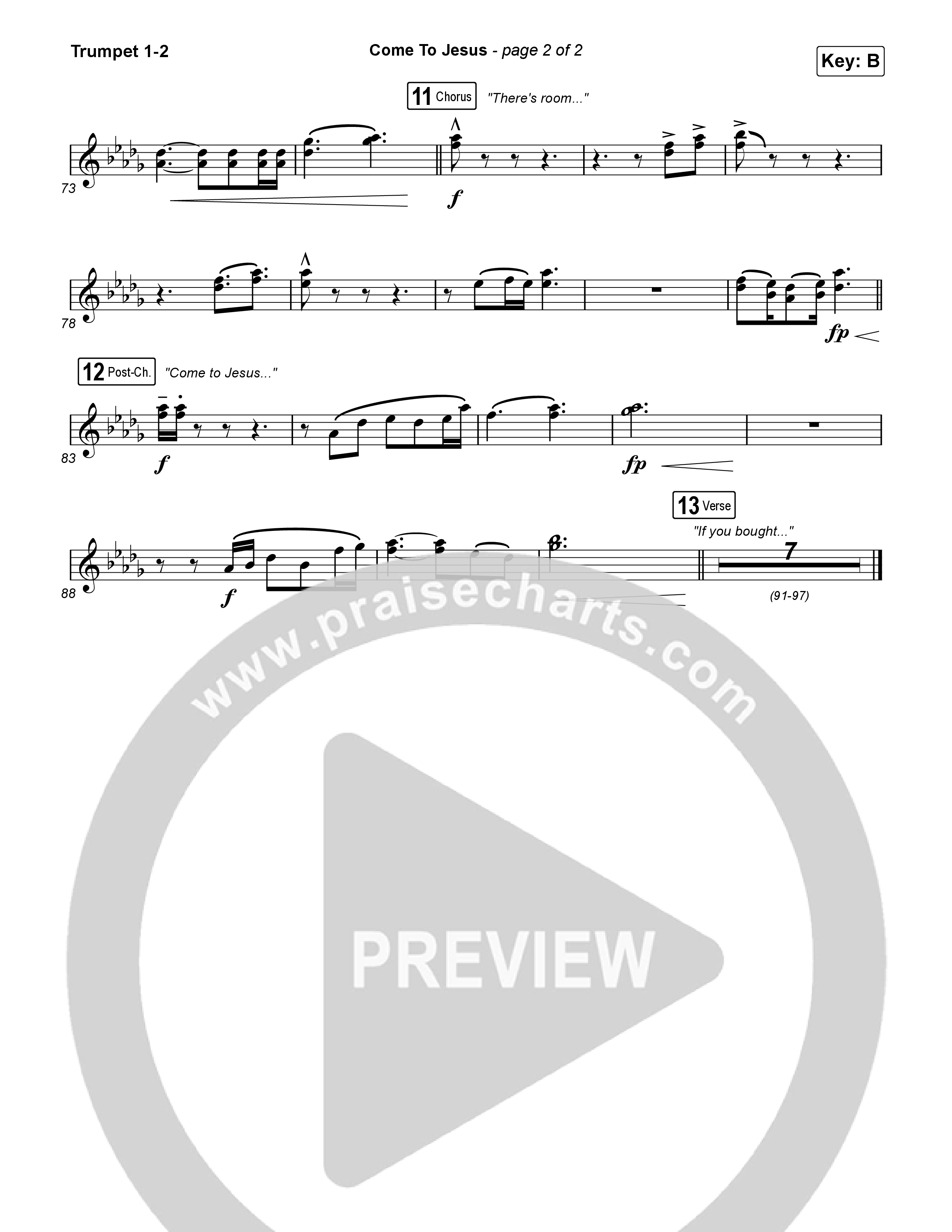 Come To Jesus Trumpet 1,2 (Kristian Stanfill)