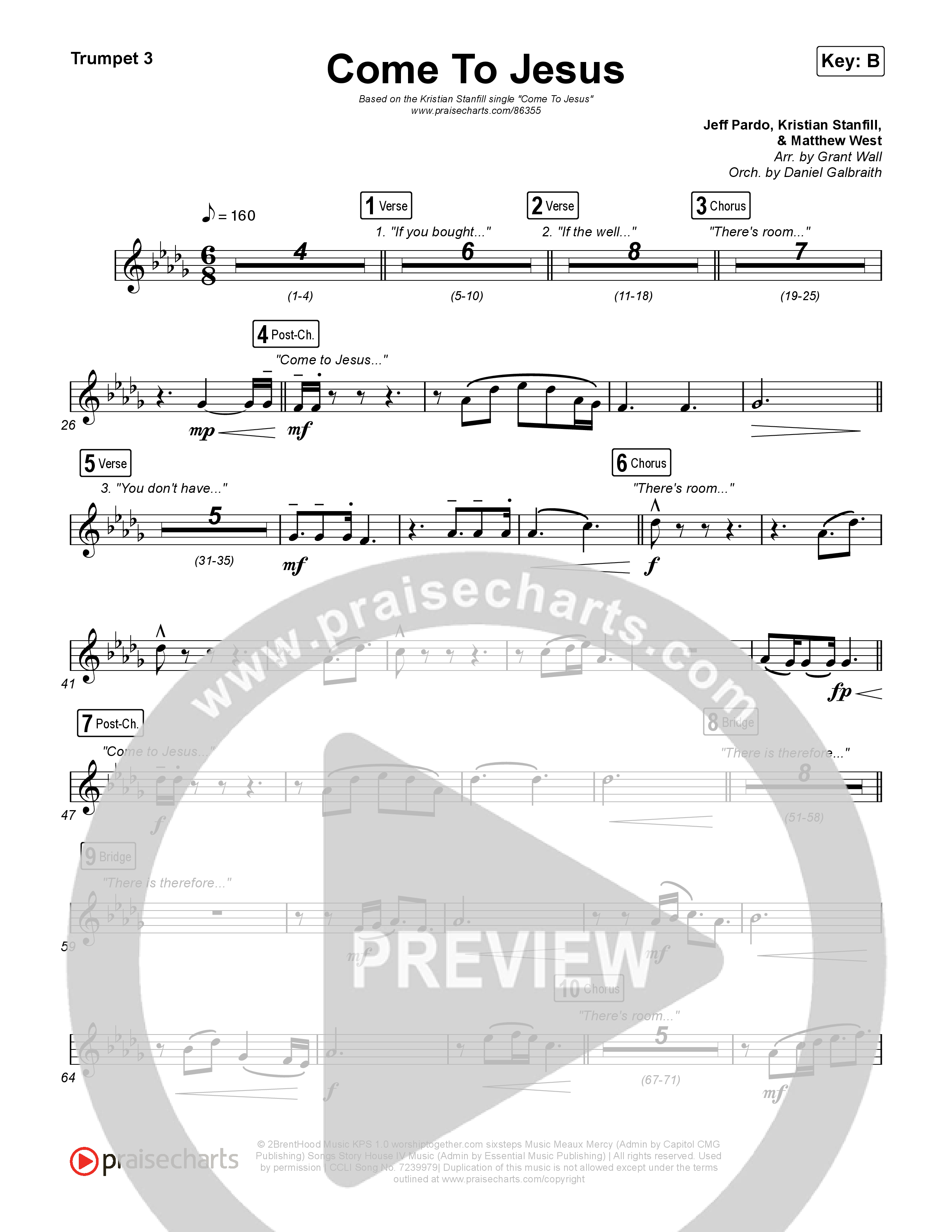 Come To Jesus Trumpet 1,2 (Kristian Stanfill)