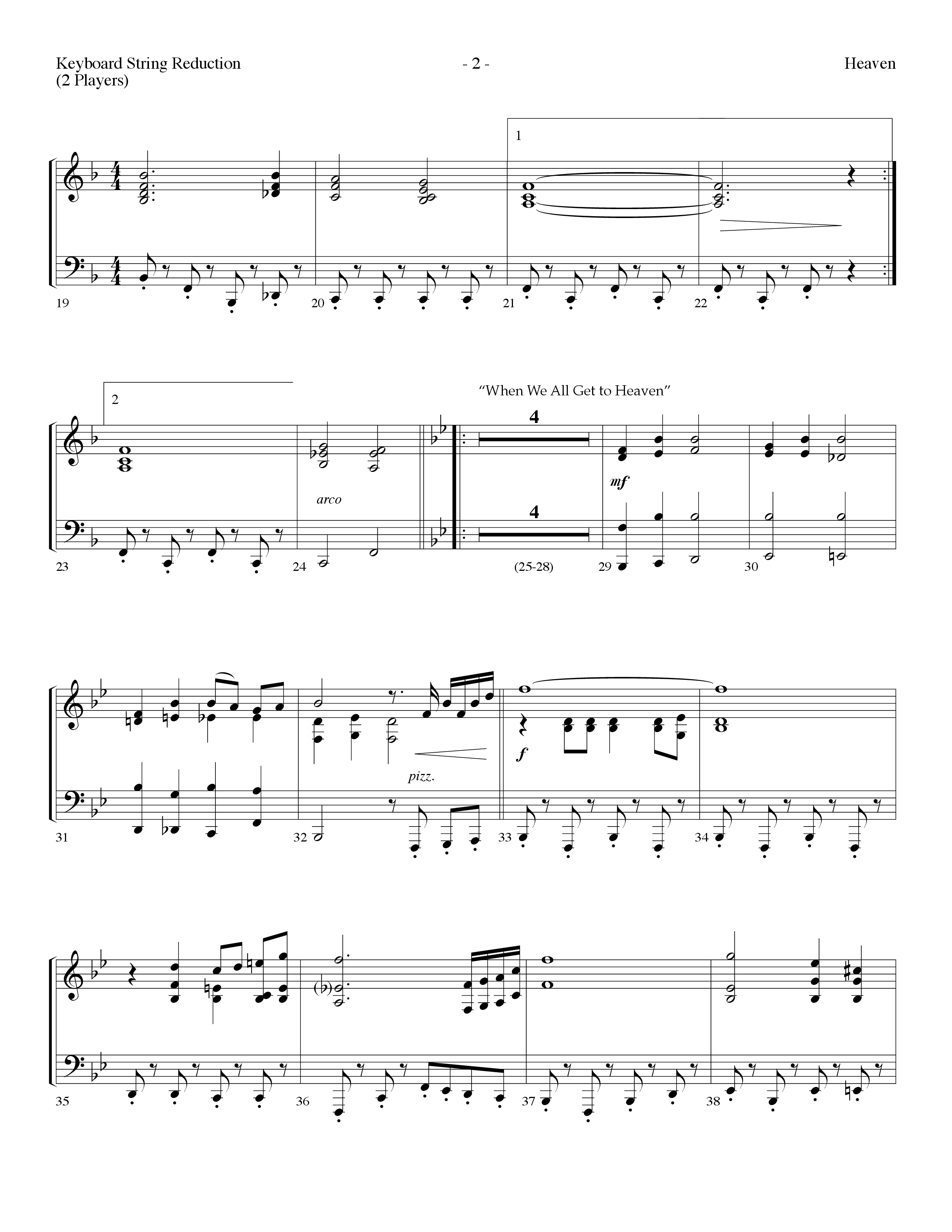 Heaven Medley (Choral Anthem SATB) String Reduction (Lifeway Choral / Arr. Dennis Allen)