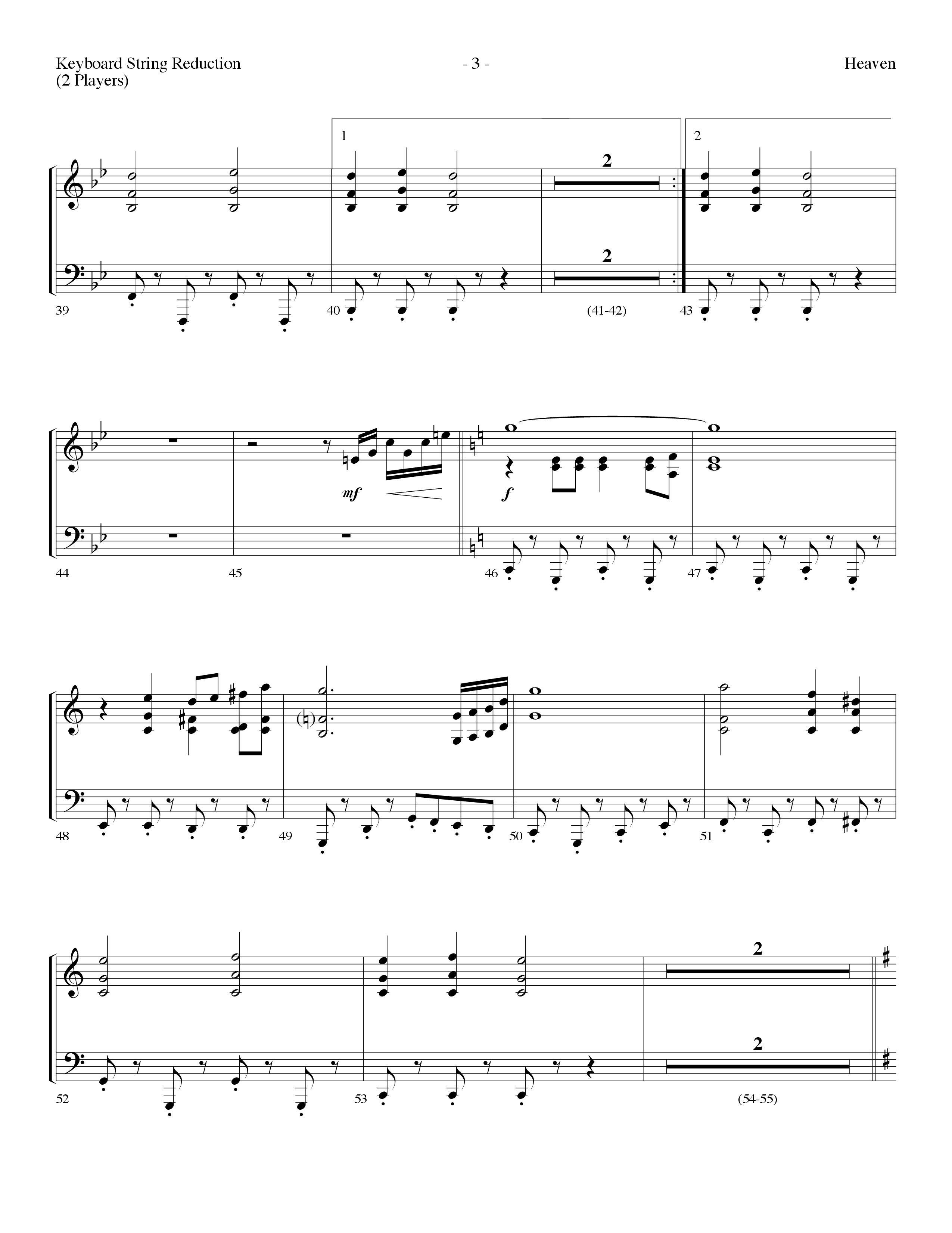 Heaven Medley (Choral Anthem SATB) String Reduction (Lifeway Choral / Arr. Dennis Allen)