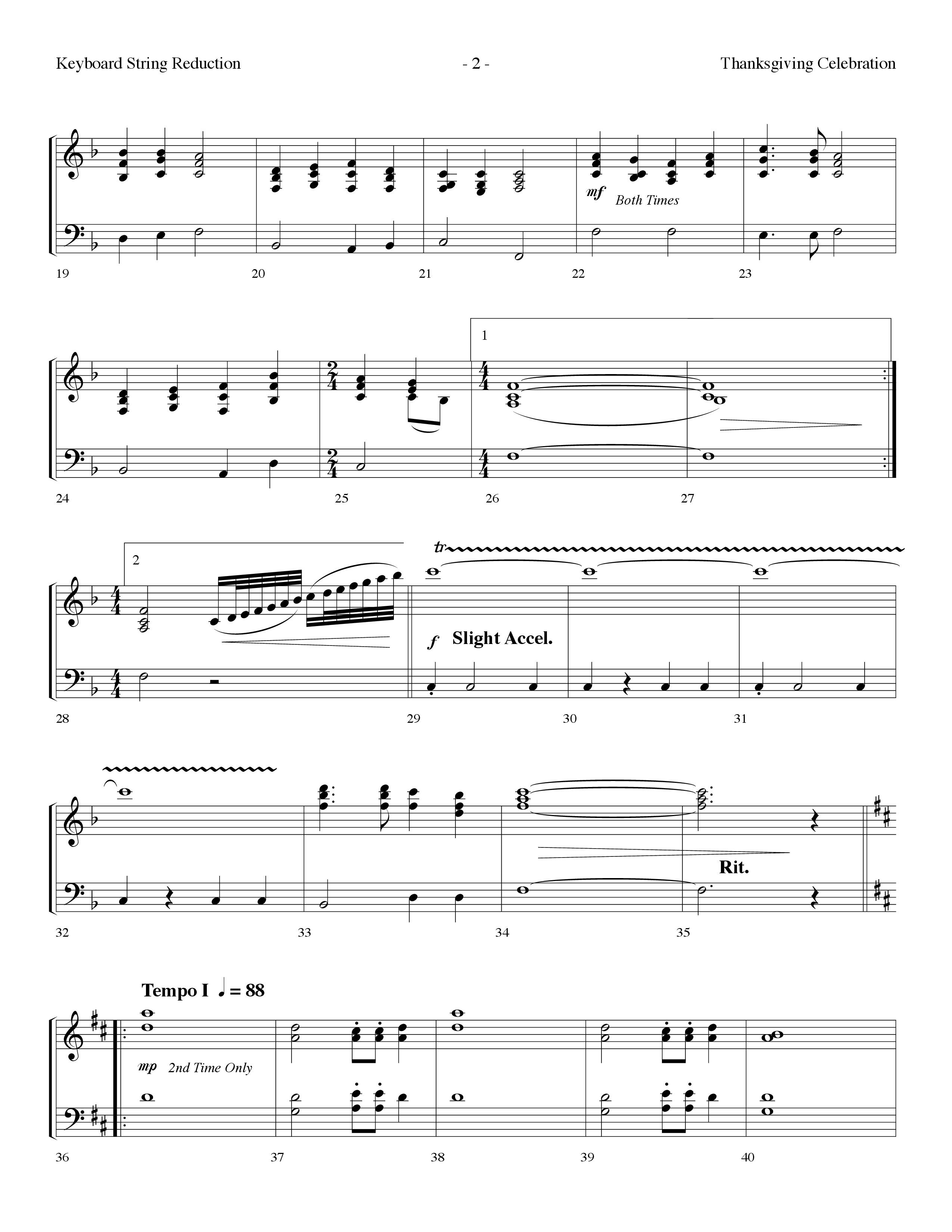 Thanksgiving Celebration (Choral Anthem SATB) String Bass (Lifeway Choral / Arr. Dennis Allen)