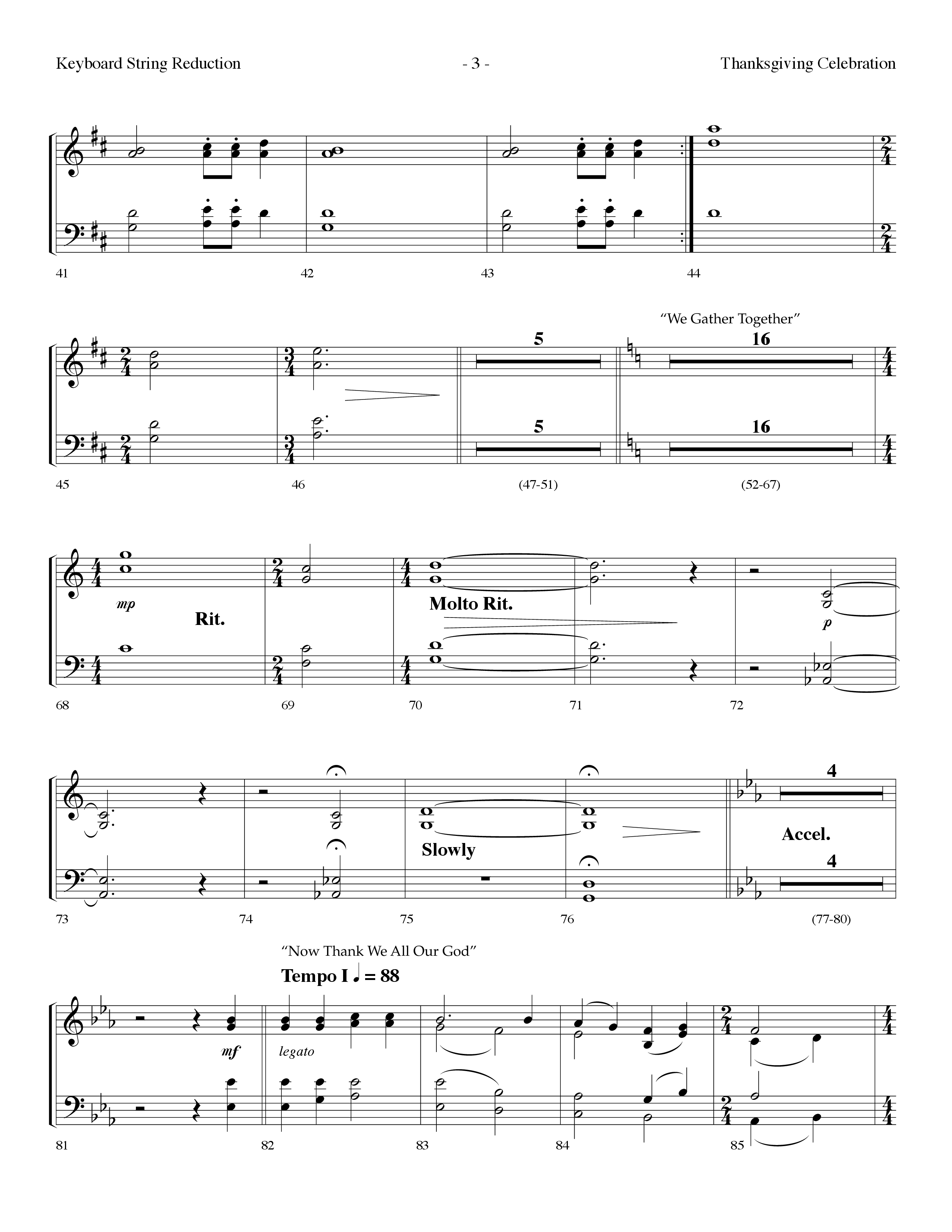 Thanksgiving Celebration (Choral Anthem SATB) String Bass (Lifeway Choral / Arr. Dennis Allen)