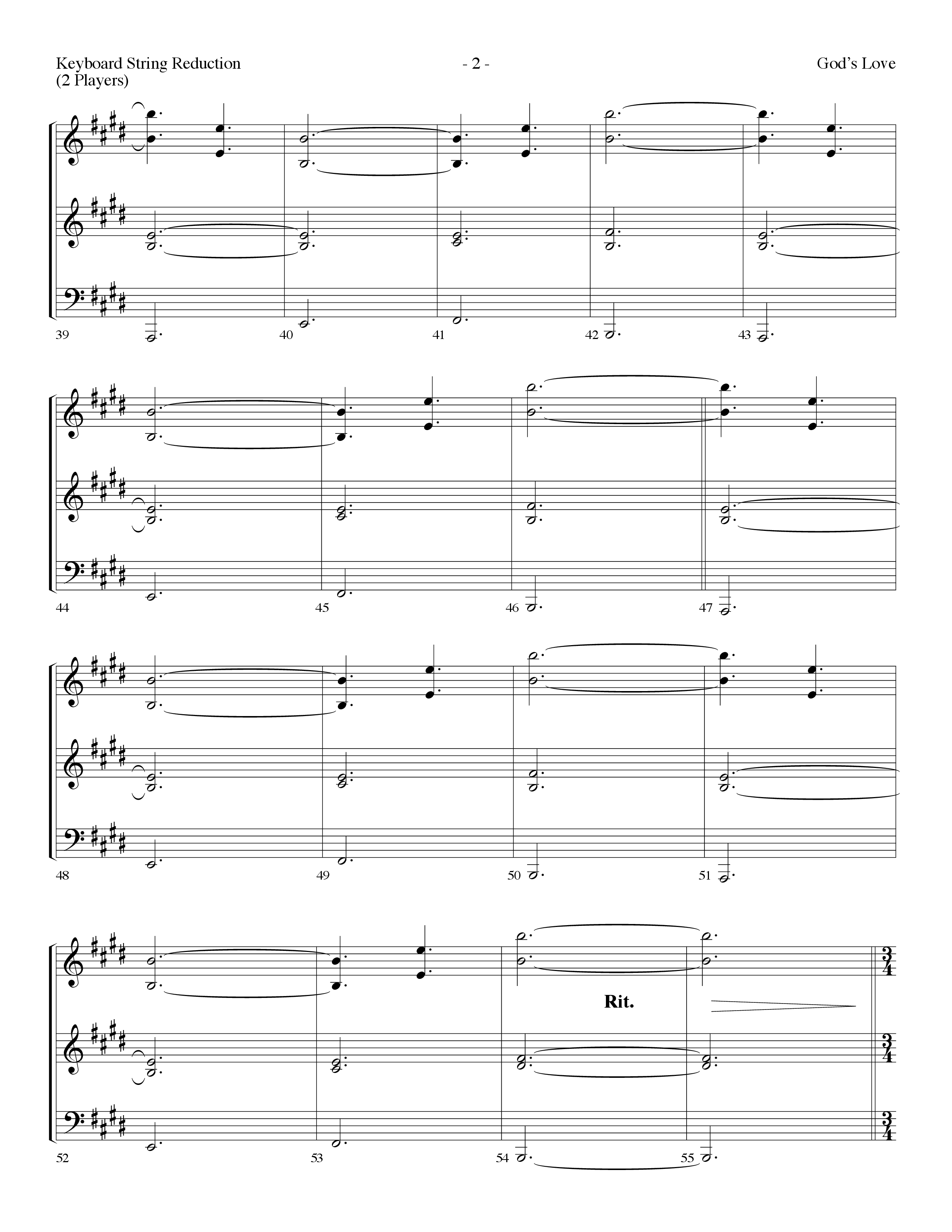 God's Love Medley (Choral Anthem SATB) String Reduction (Lifeway Choral / Arr. Dennis Allen)