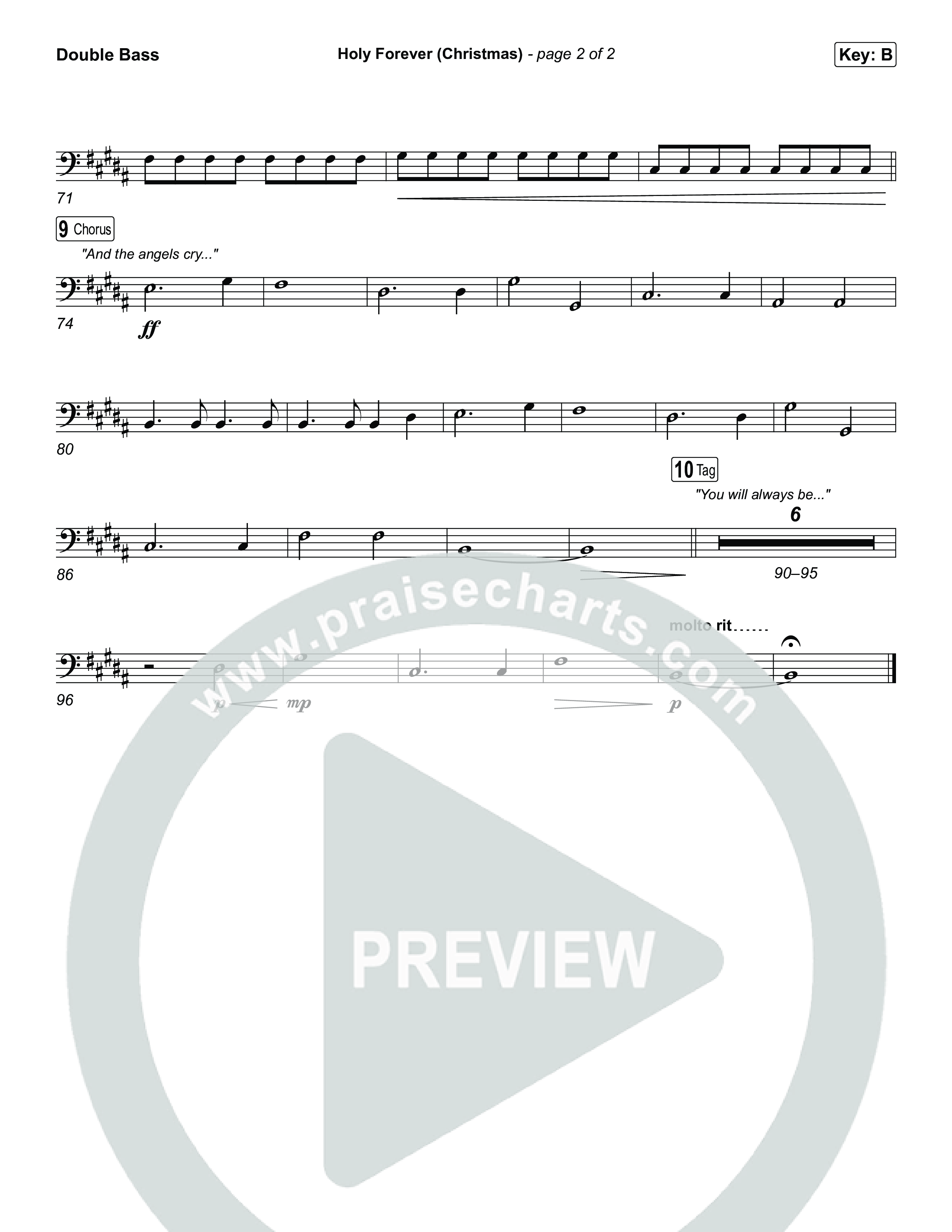 Holy Forever (Christmas) String Bass (Chris Tomlin)