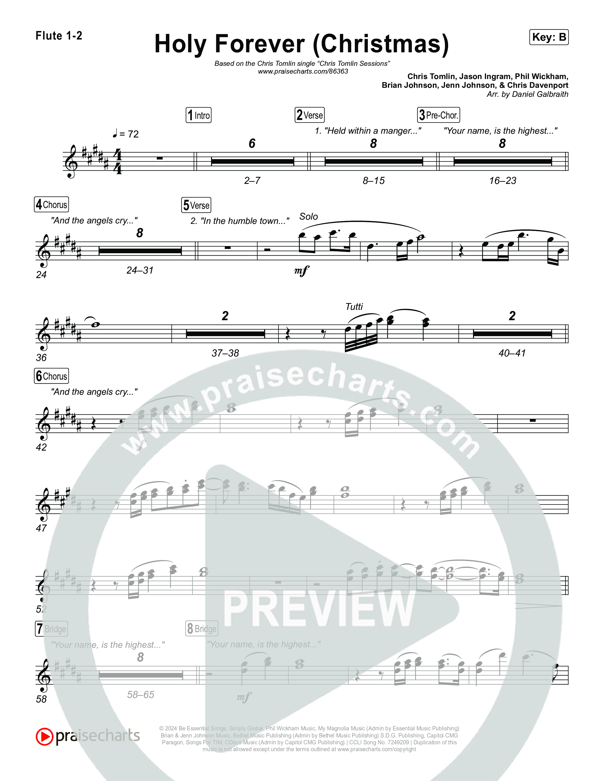 Holy Forever (Christmas) Wind Pack (Chris Tomlin)