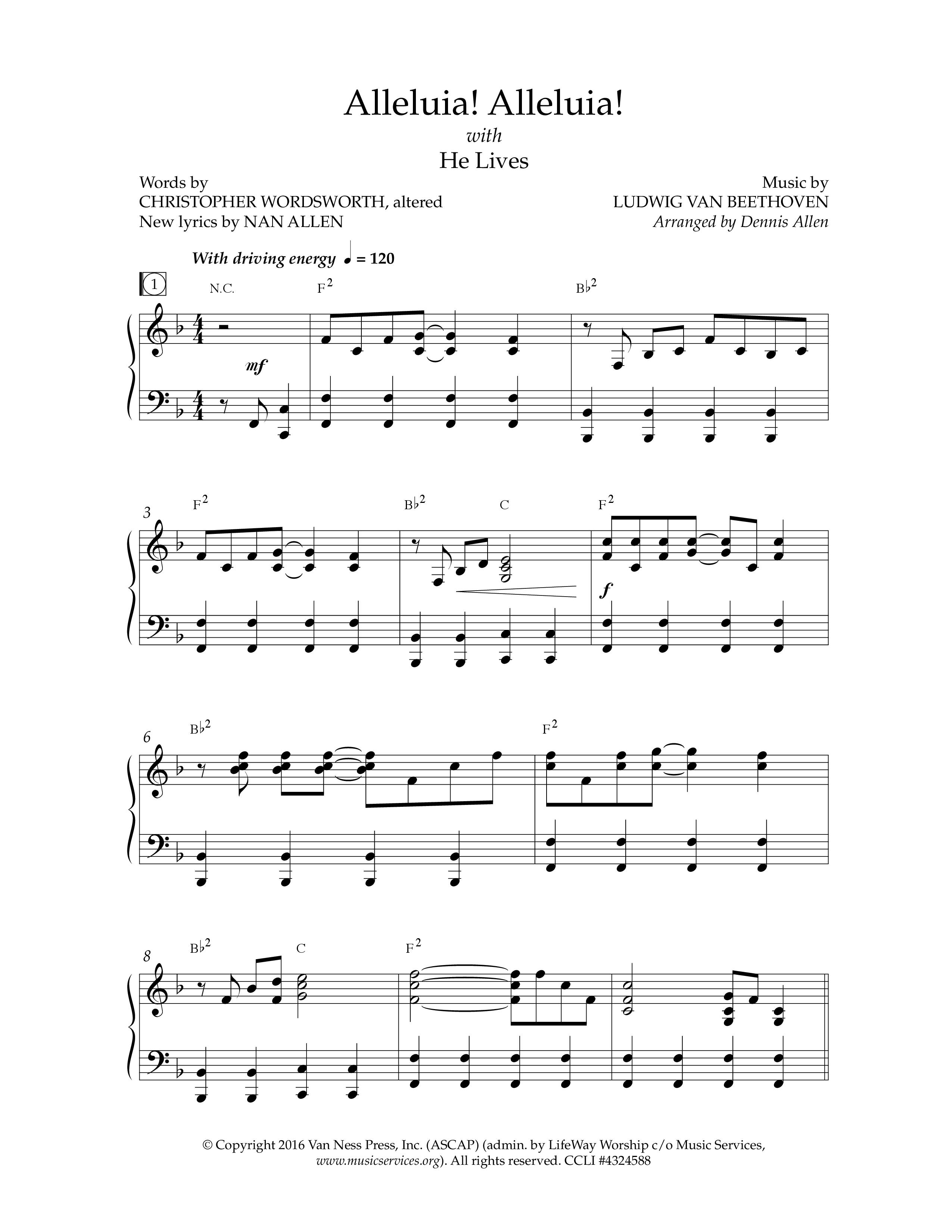 Because He Lives (7 Song Choral Collection) Song 1 (Piano SATB) (Lifeway Choral / Arr. Dennis Allen)