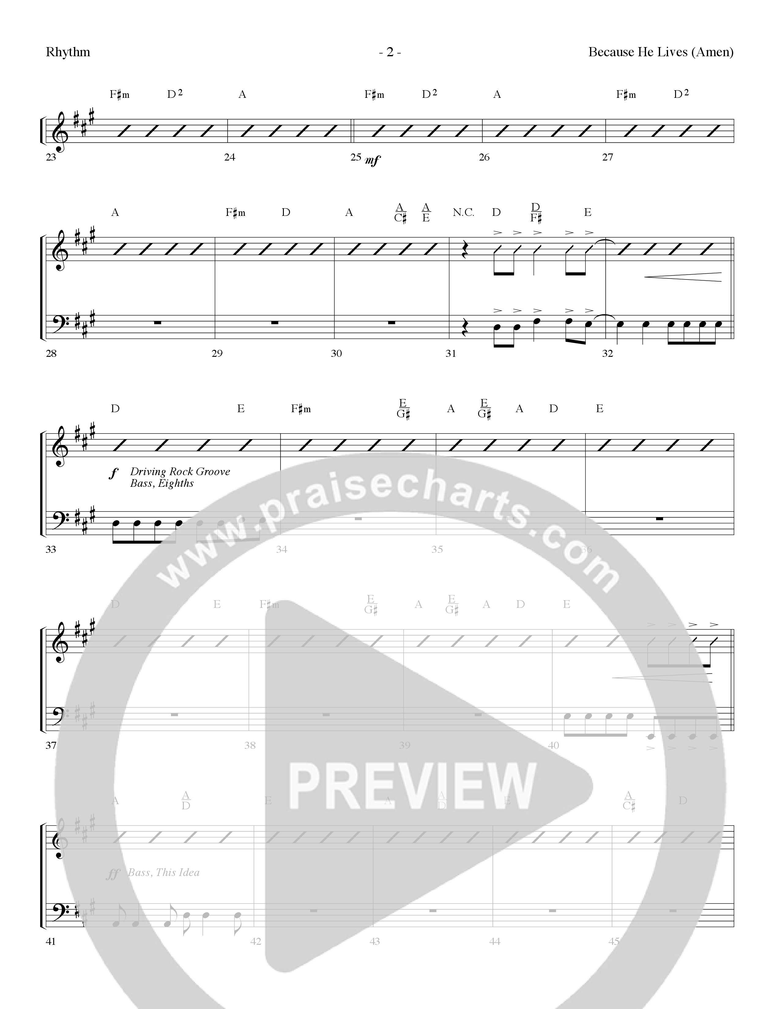 Because He Lives (7 Song Choral Collection) Song 2 (Lead & Chords) (Lifeway Choral / Arr. Dennis Allen)