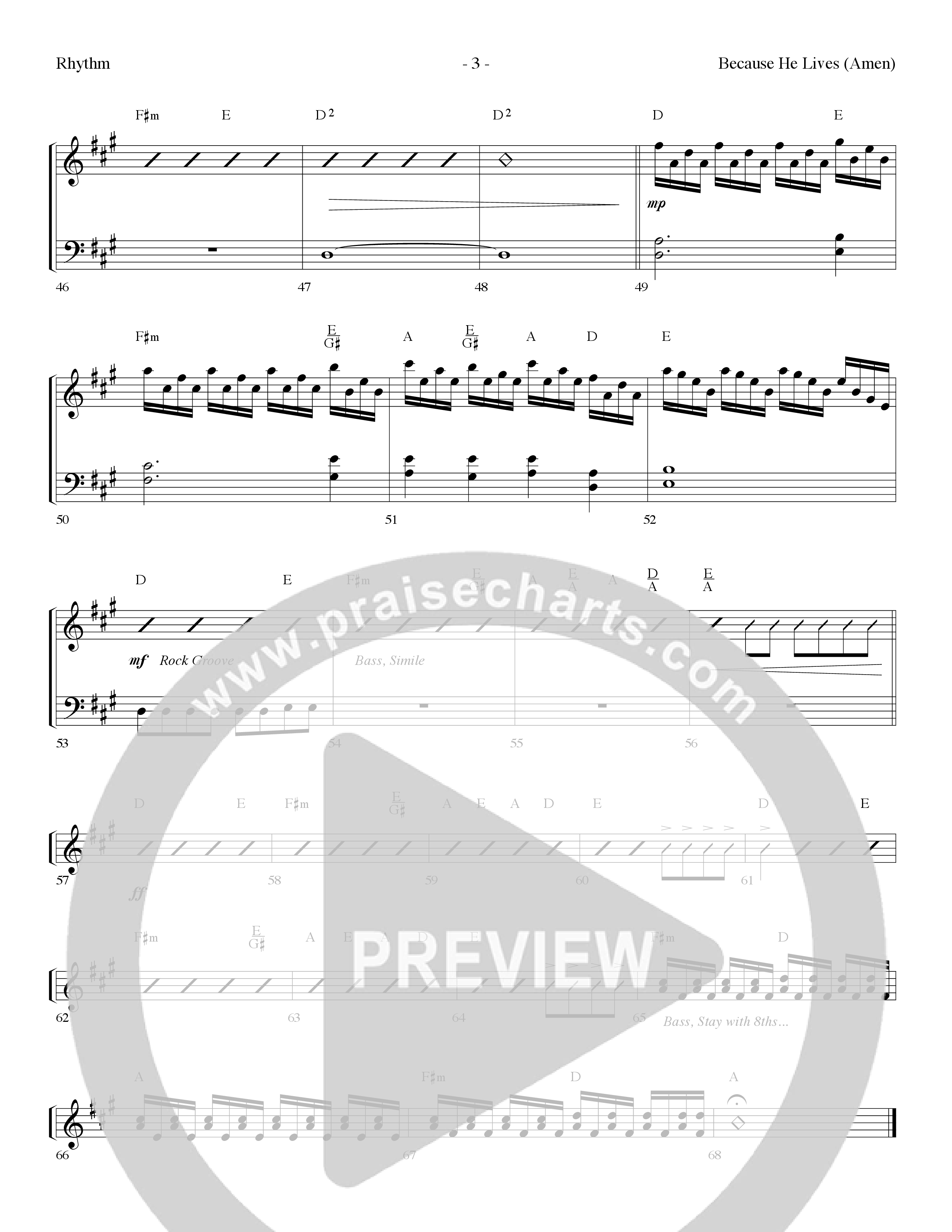 Because He Lives (7 Song Choral Collection) Song 2 (Lead & Chords) (Lifeway Choral / Arr. Dennis Allen)