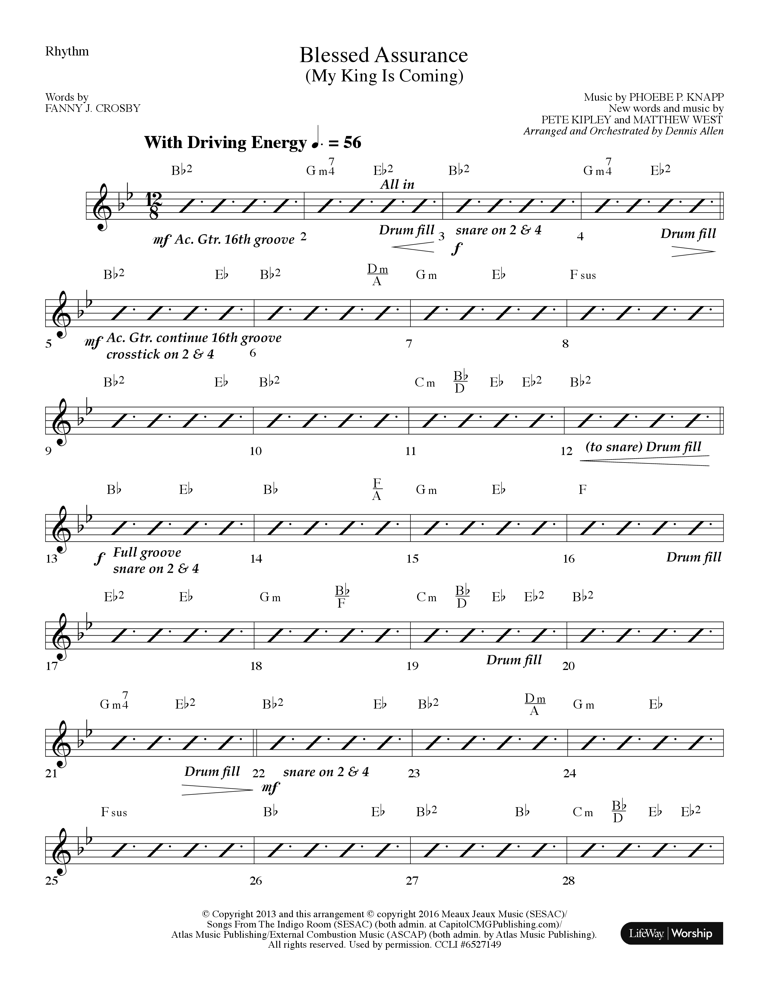 Because He Lives (7 Song Choral Collection) Song 4 (Lead & Chords) (Lifeway Choral / Arr. Dennis Allen)