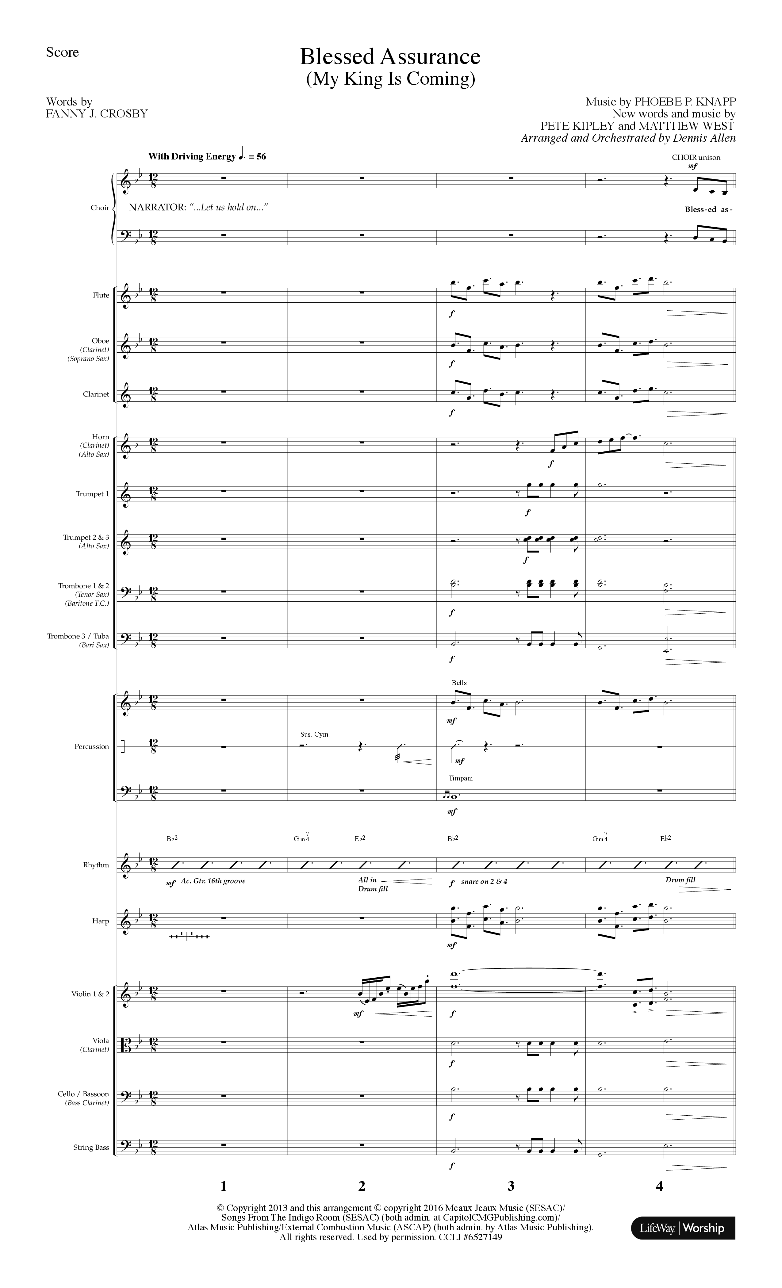 Because He Lives (7 Song Choral Collection) Song 4 (Orchestration) (Lifeway Choral / Arr. Dennis Allen)