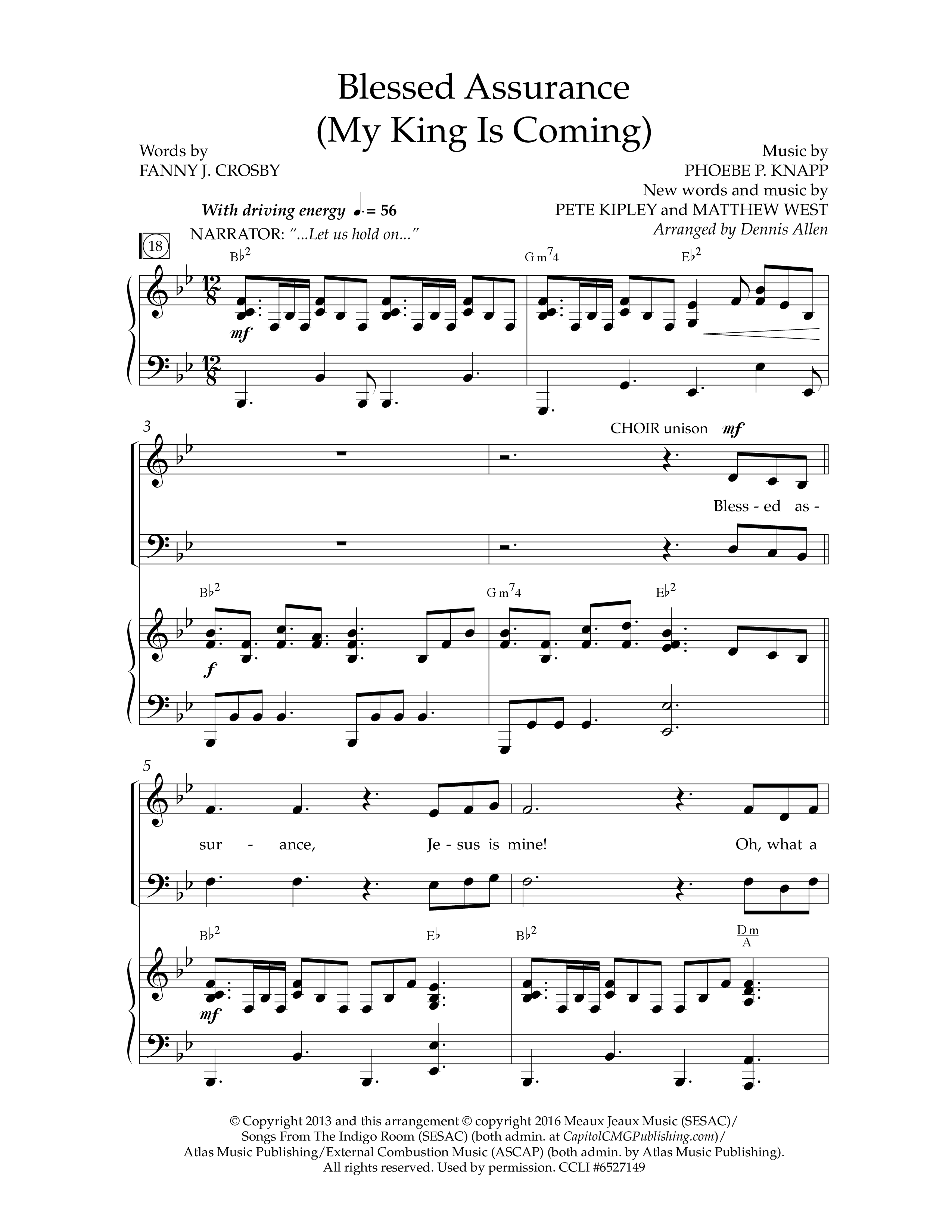 Because He Lives (7 Song Choral Collection) Song 4 (Piano SATB) (Lifeway Choral / Arr. Dennis Allen)