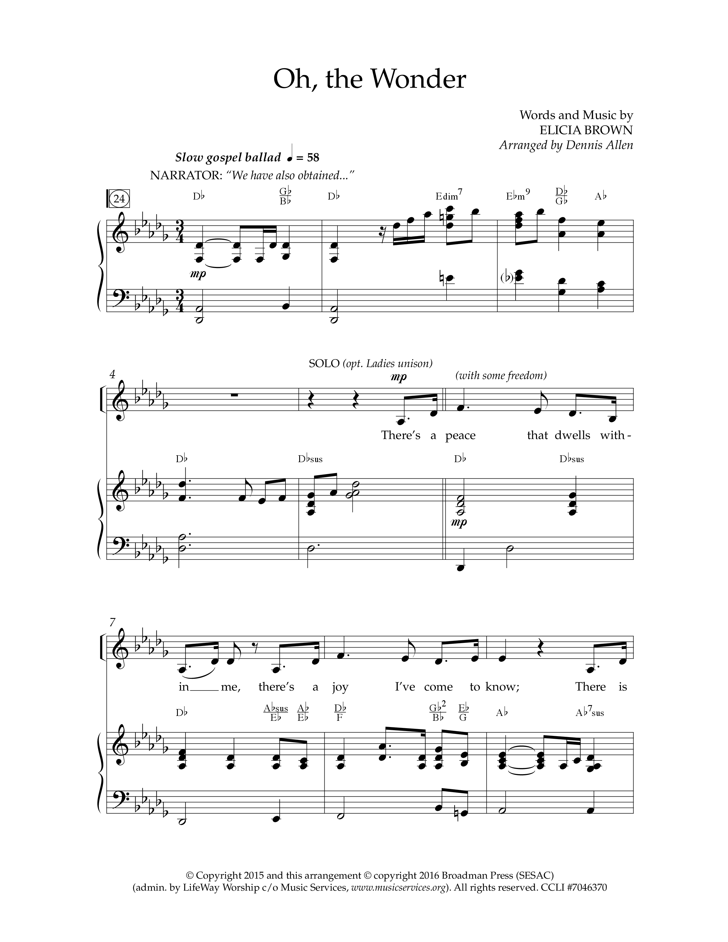 Because He Lives (7 Song Choral Collection) Song 5 (Piano SATB) (Lifeway Choral / Arr. Dennis Allen)