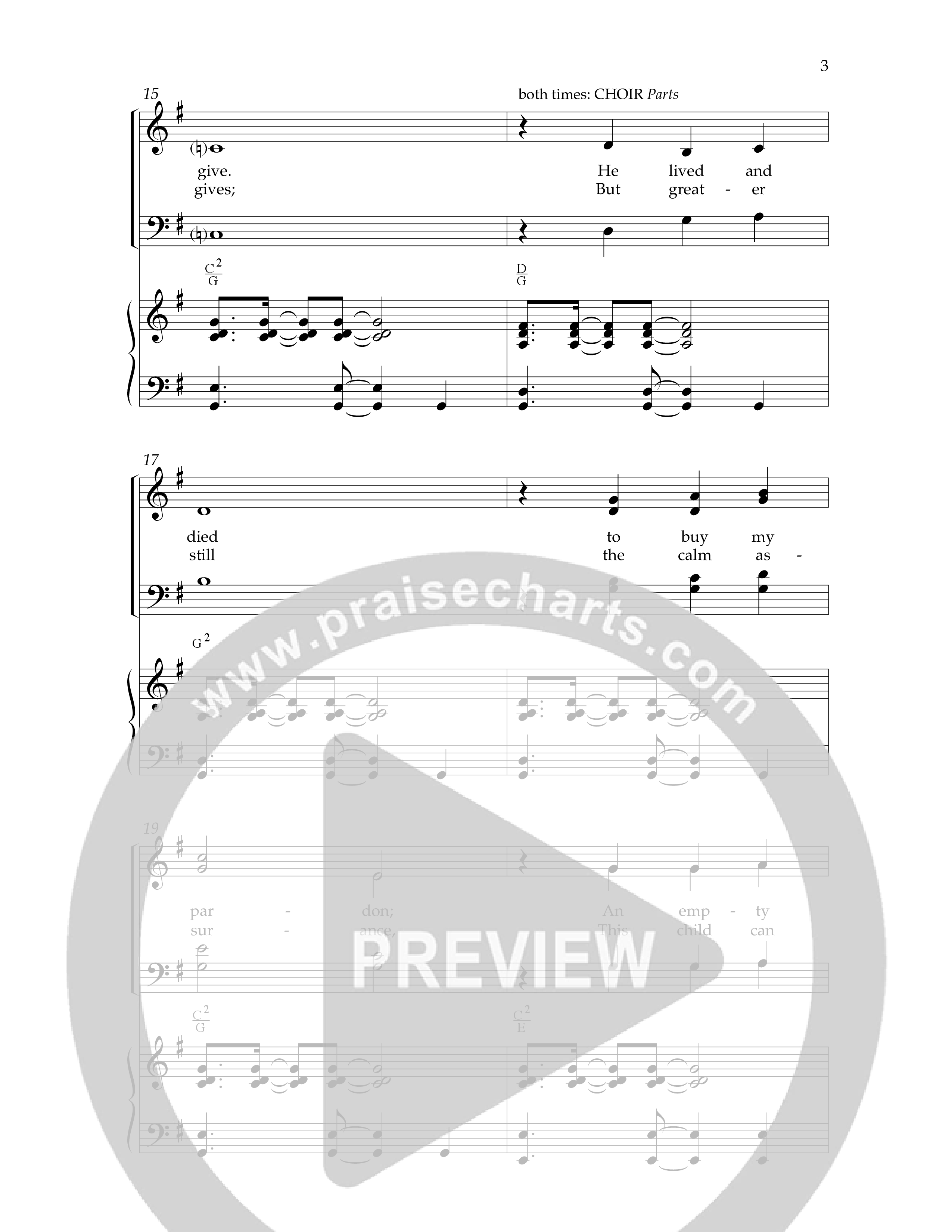 Because He Lives (7 Song Choral Collection) Song 6 (Piano SATB) (Lifeway Choral / Arr. Dennis Allen)