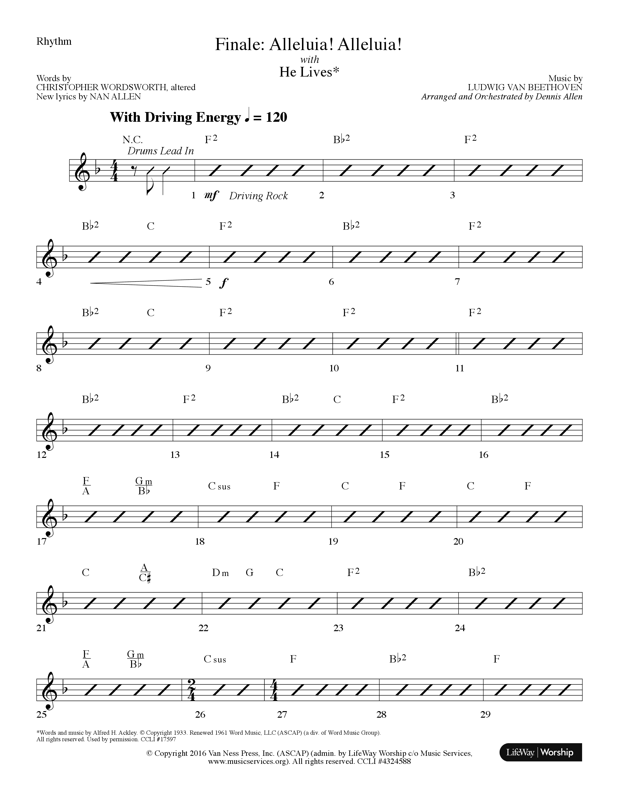 Because He Lives (7 Song Choral Collection) Song 7 (Lead & Chords) (Lifeway Choral / Arr. Dennis Allen)