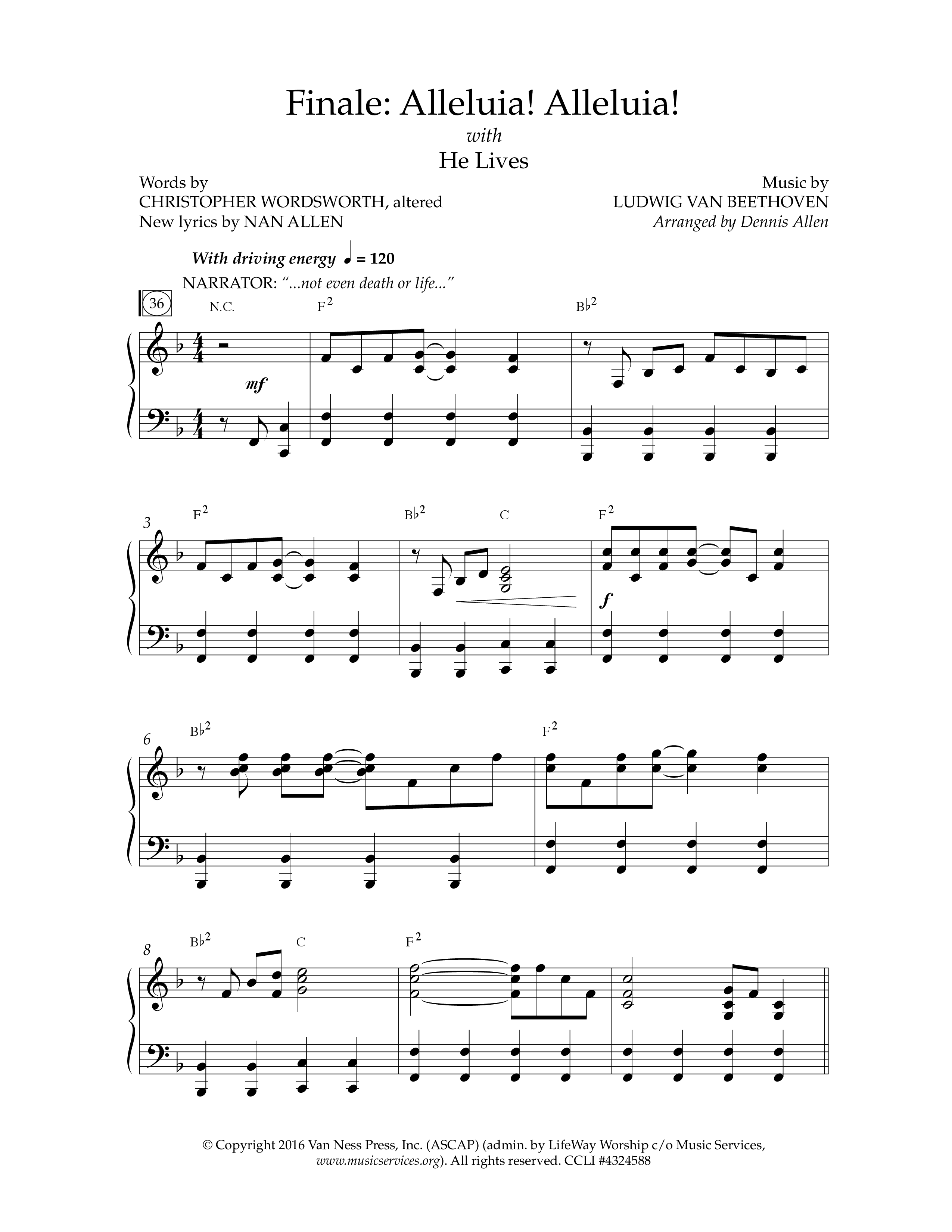 Because He Lives (7 Song Choral Collection) Song 7 (Piano SATB) (Lifeway Choral / Arr. Dennis Allen)