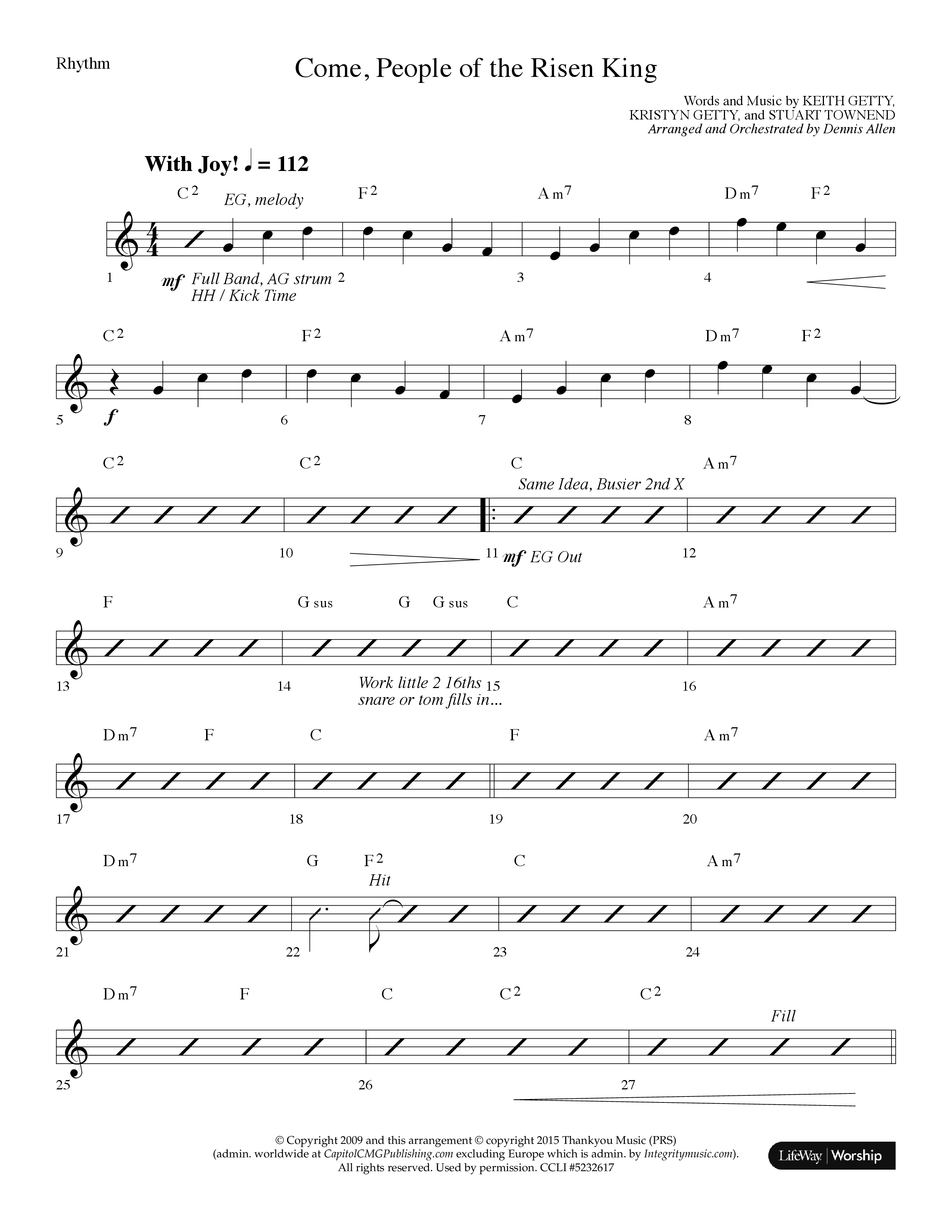 Behold The Lamb (7 Song Choral Collection) Rhythm Collection (Lifeway Choral / Arr. Dennis Allen)