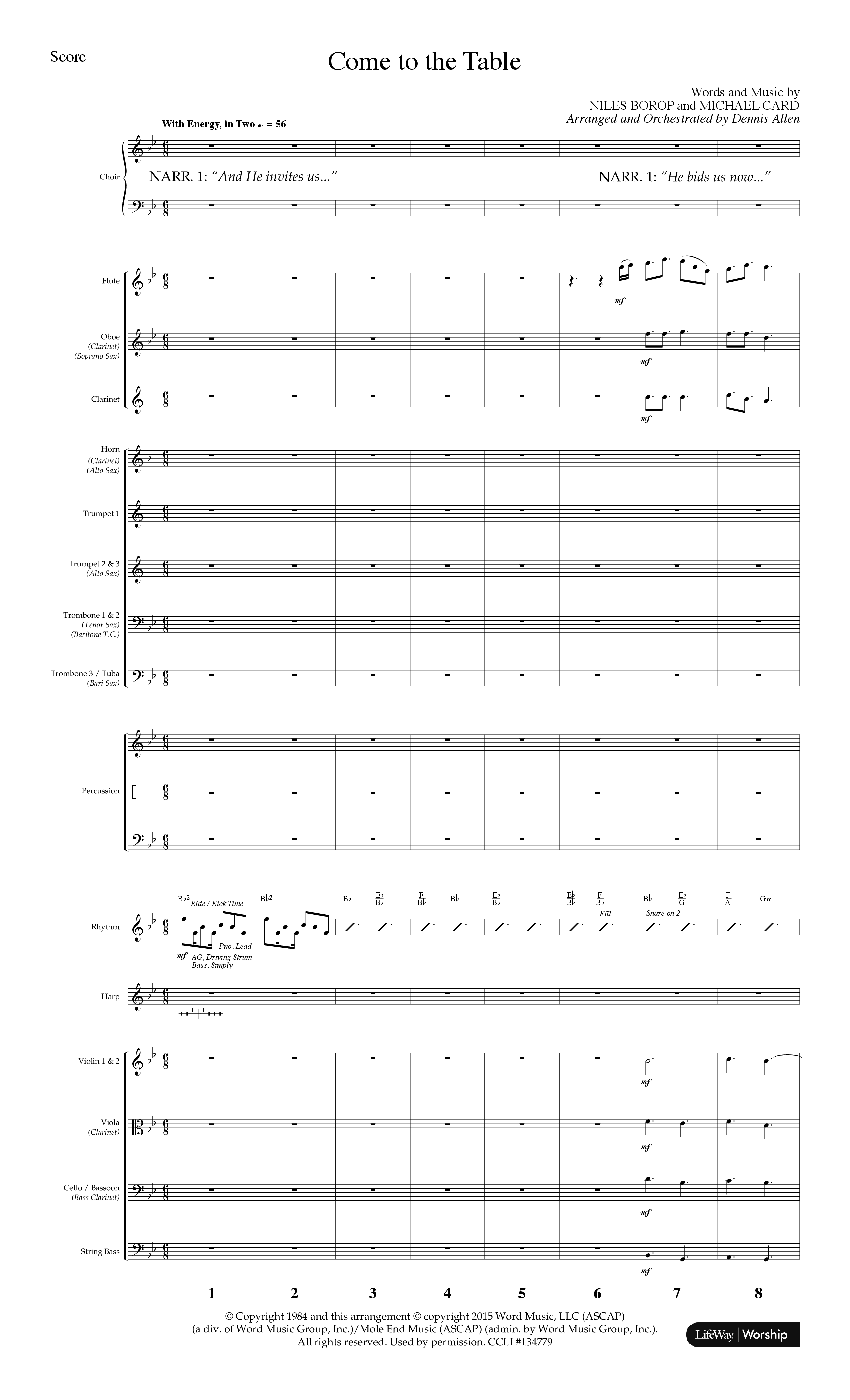 Behold The Lamb (7 Song Choral Collection) Song 2 (Orchestration) (Lifeway Choral / Arr. Dennis Allen)