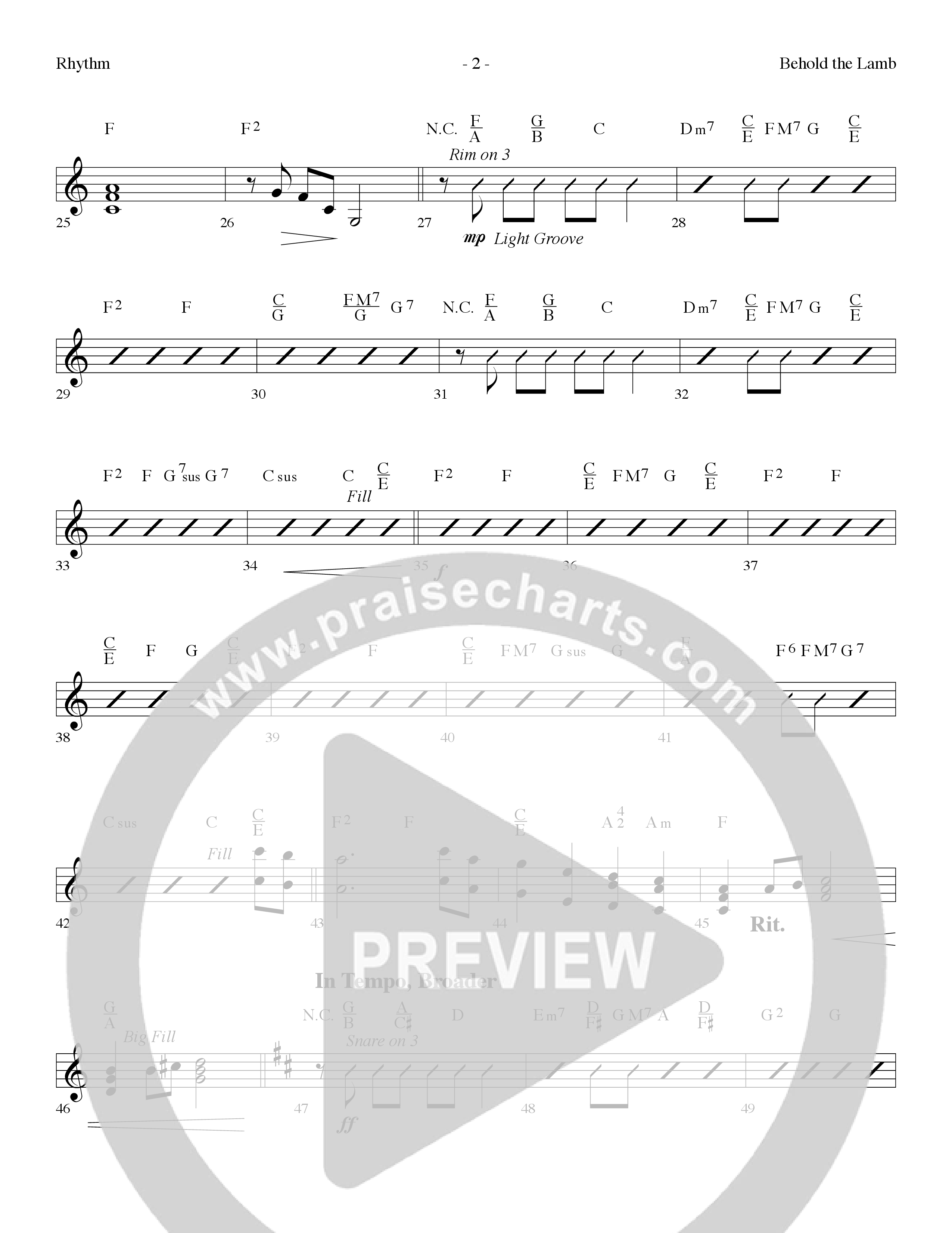 Behold The Lamb (7 Song Choral Collection) Song 3 (Rhythm) (Lifeway Choral / Arr. Dennis Allen)