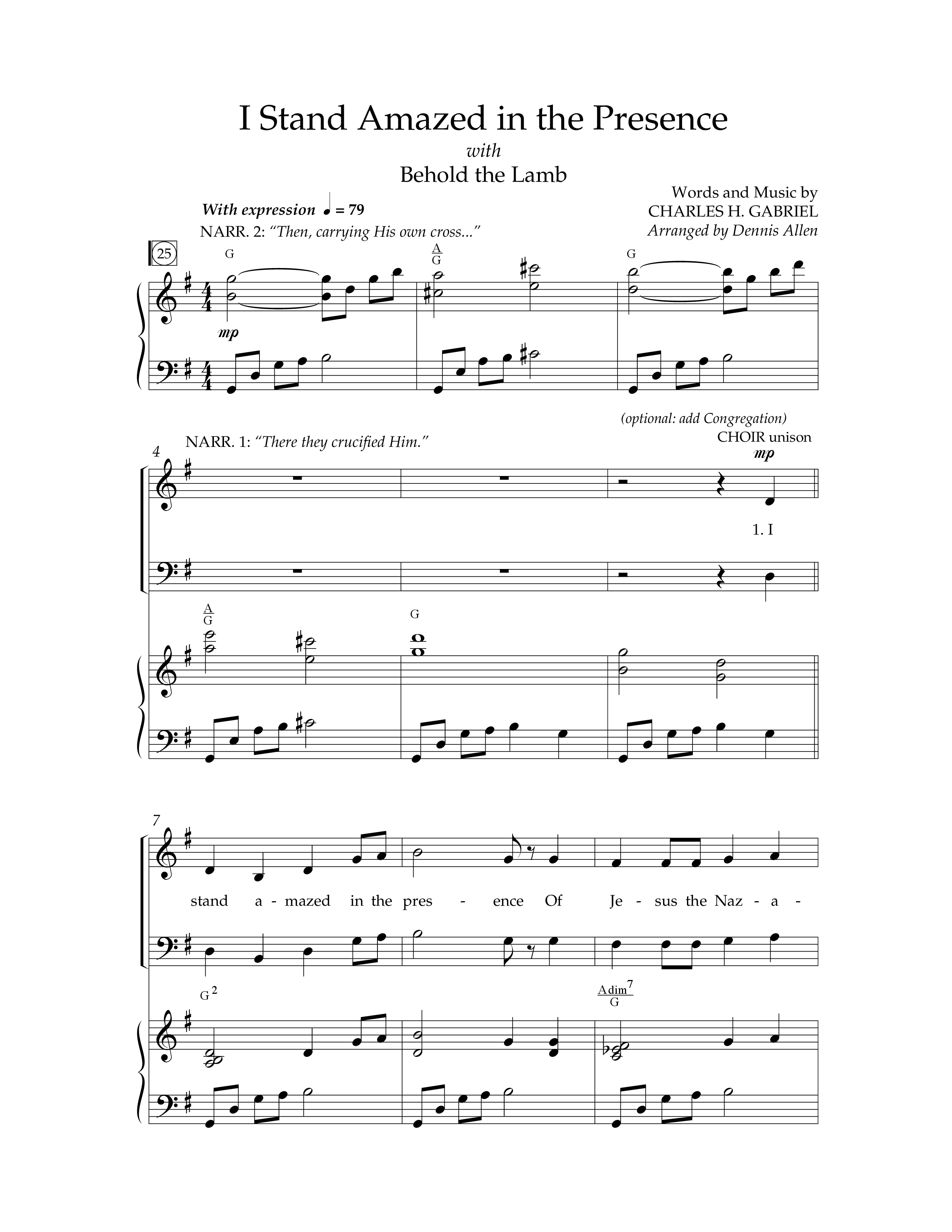 Behold The Lamb (7 Song Choral Collection) Song 5 (Piano SATB) (Lifeway Choral / Arr. Dennis Allen)