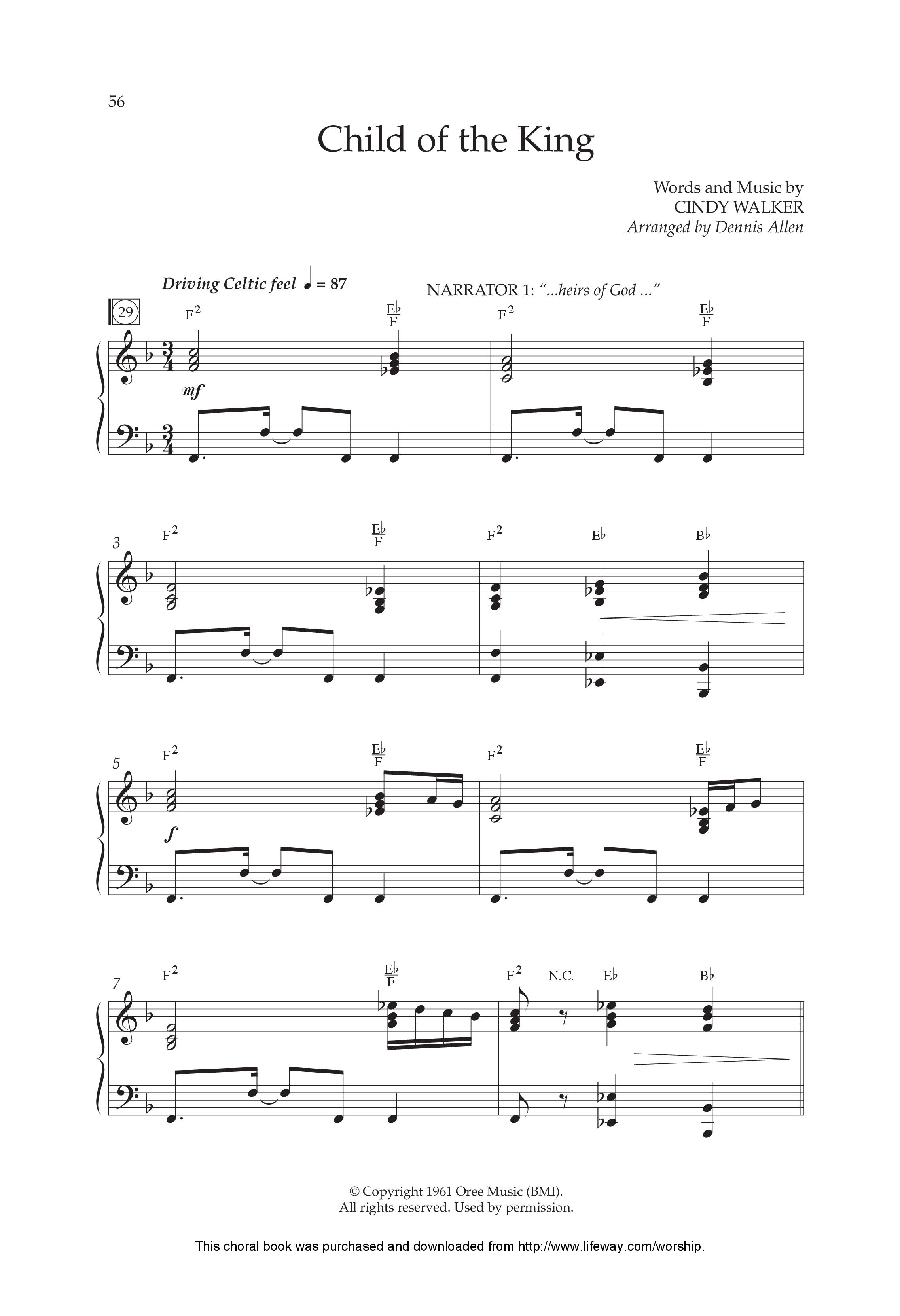 King Of Kings (7 Song Choral Collection) Song 5 (Piano SATB) (Lifeway Choral / Arr. Dennis Allen)