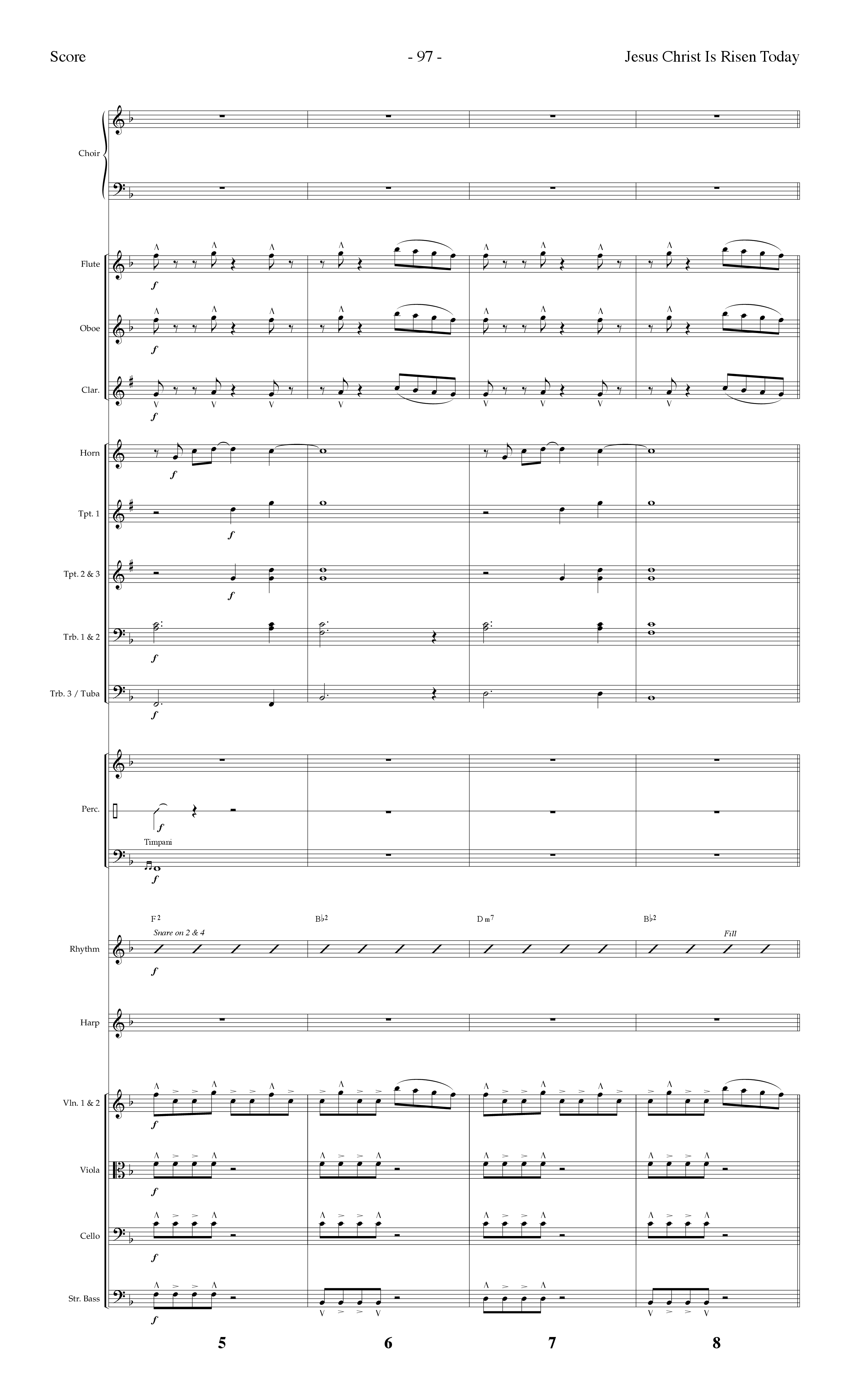 Jesus Christ Is Risen Today (with All Hail King Jesus) (Choral Anthem SATB) Orchestration (Lifeway Worship / Arr. Dennis Allen)