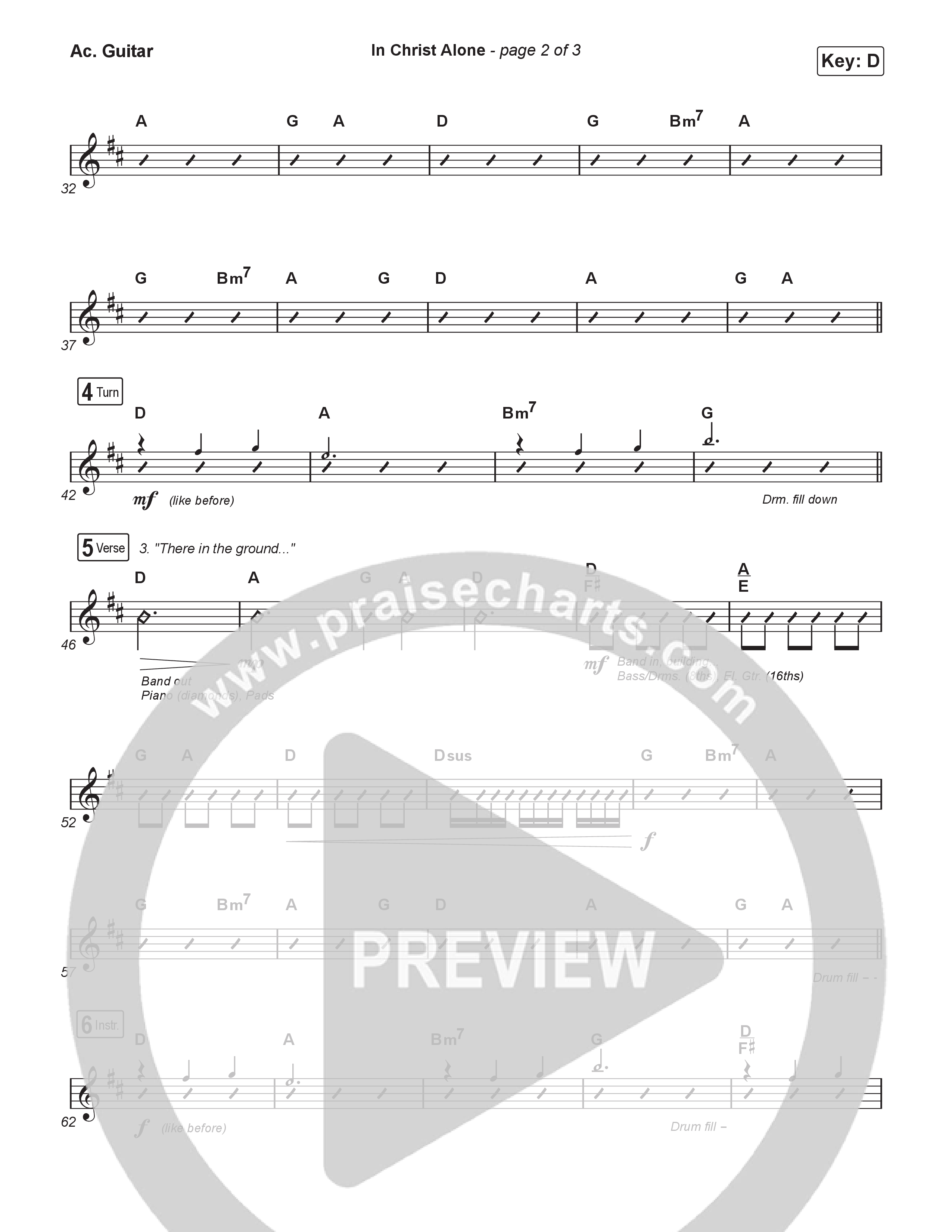 In Christ Alone (Choral/SATB) Acoustic Guitar (Lily Cottrell / Arr. Travis Cottrell / Orch. Mason Brown)