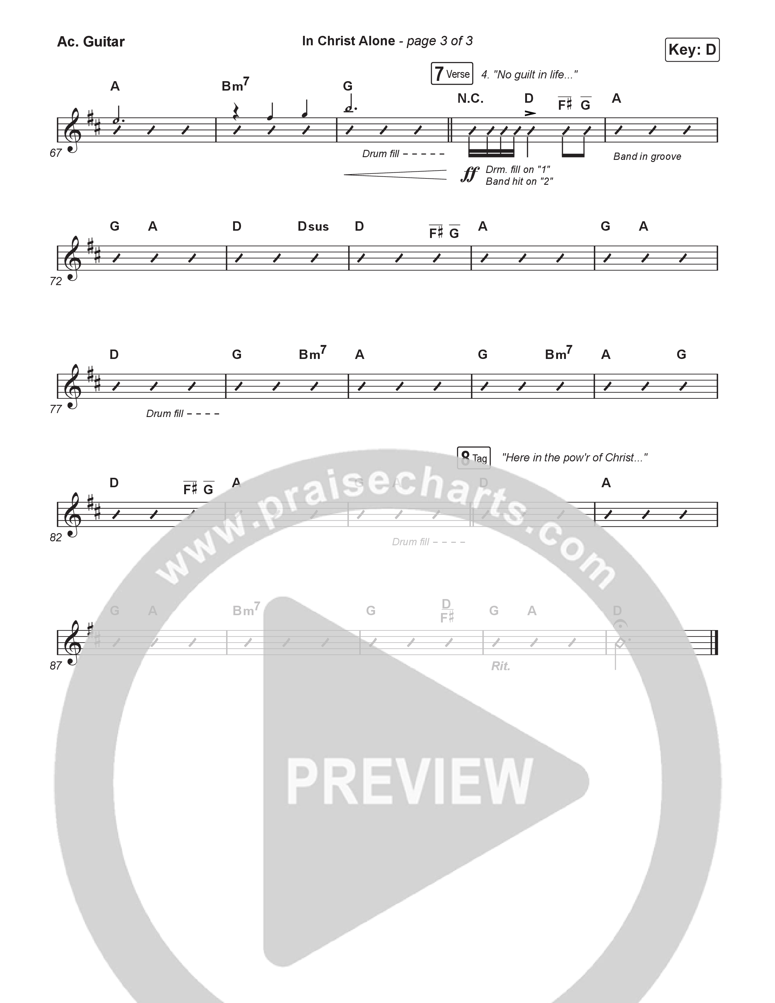 In Christ Alone (Choral/SATB) Acoustic Guitar (Lily Cottrell / Arr. Travis Cottrell / Orch. Mason Brown)