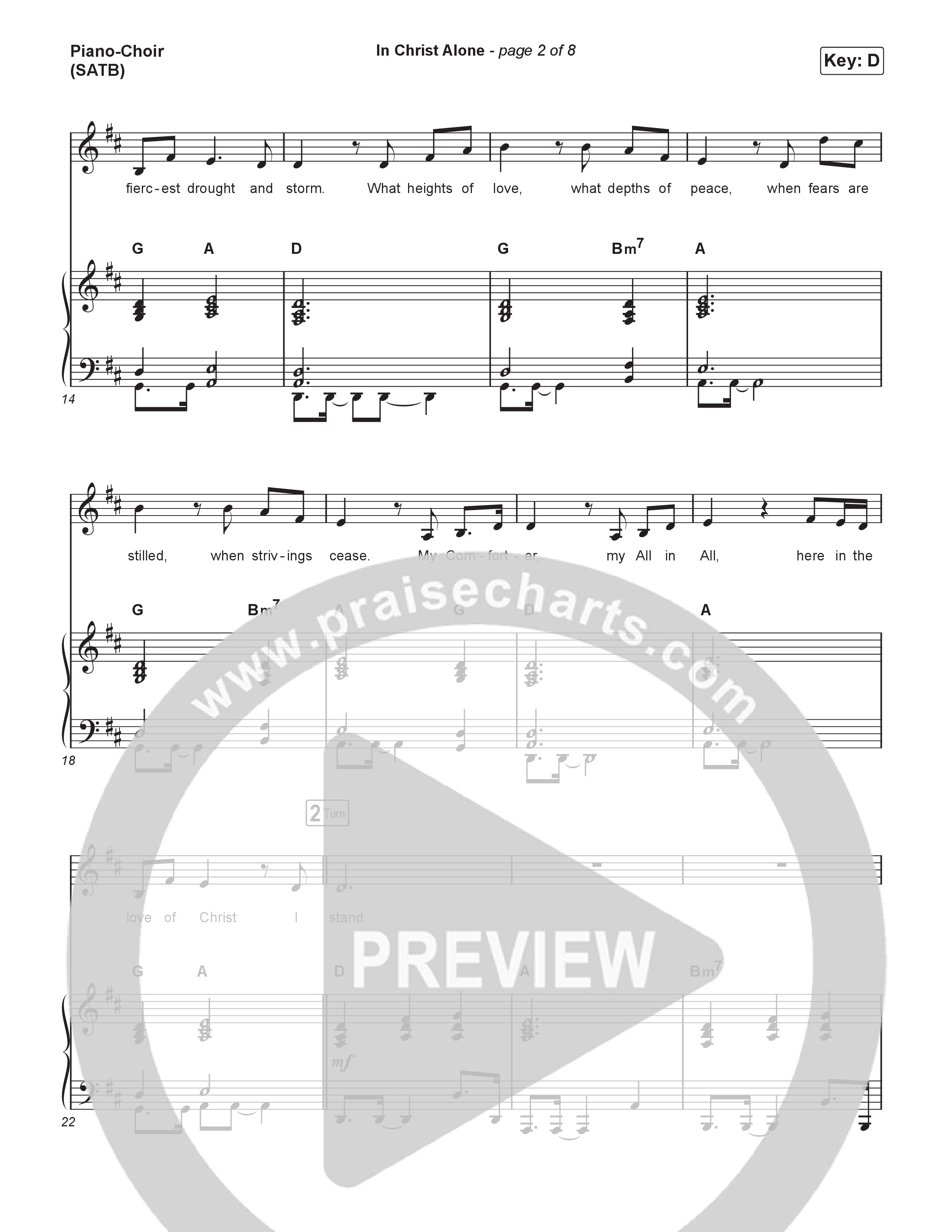 In Christ Alone (Choral/SATB) Piano/Vocal (SATB) (Lily Cottrell / Arr. Travis Cottrell / Orch. Mason Brown)